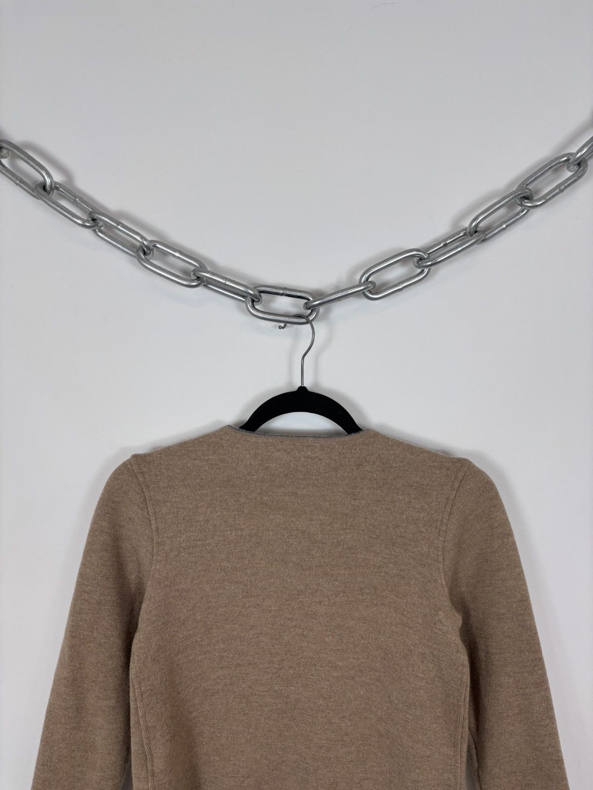 Strenstroms Stenstroms Women’s Beige Brown Wool Cardigan Sweater Size S / US 4 / IT 40 - 14 Thumbnail