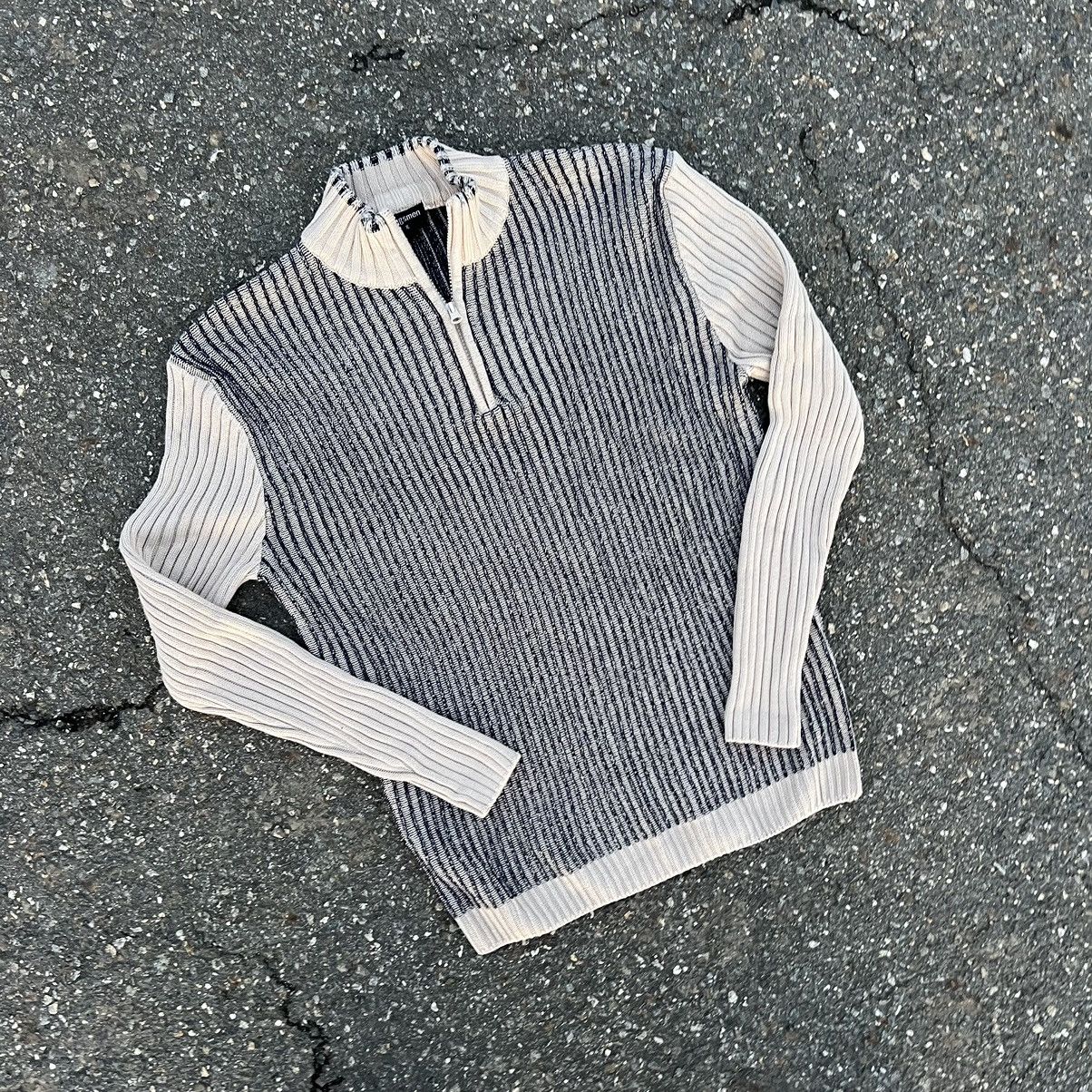 If Six Was Nine × Le Grande Bleu (L.G.B.) 🔥00’s Opium Diesel Turtle Neck Rib Knit Zip Nylon Sweater Size US L / EU 52-54 / 3 - 2 Thumbnail