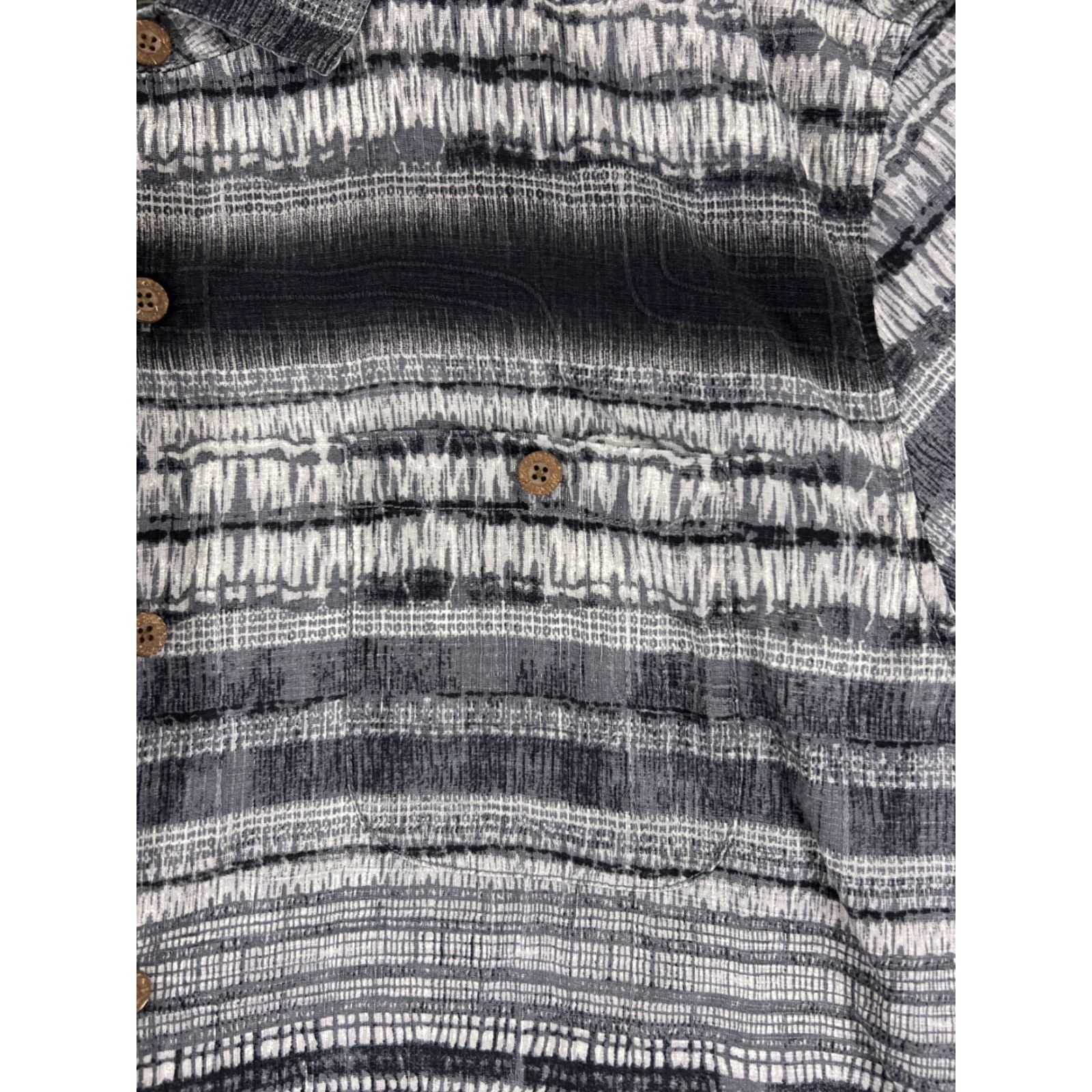 Tommy Bahama Tommy Bahama Shirt Mens Extra Large Gray Stripe Silk Button Up Hawaiian Pocket Size US XL / EU 56 / 4 - 6 Thumbnail