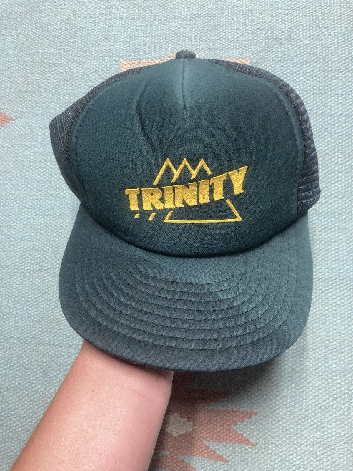Vintage Vintage 90s trucker hat trinity forest green SnapBack Size ONE SIZE - 3 Thumbnail