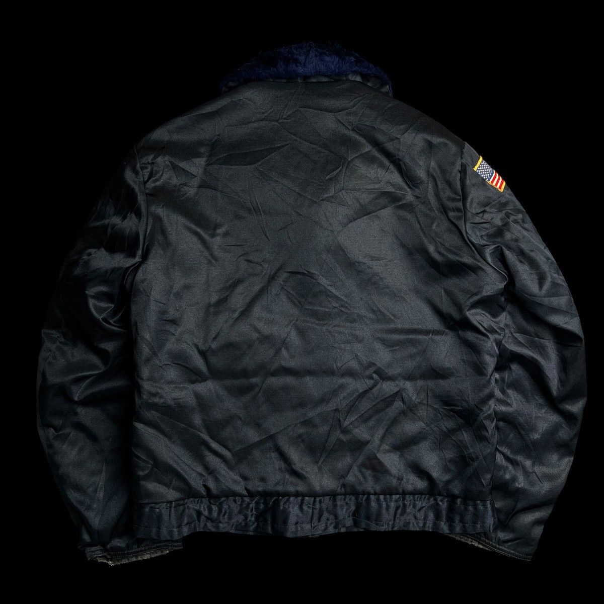 Other Vintage 1970s Tuffy Jack Police Jacket Blue Quilted Lined Size US L / EU 52-54 / 3 - 8 Thumbnail