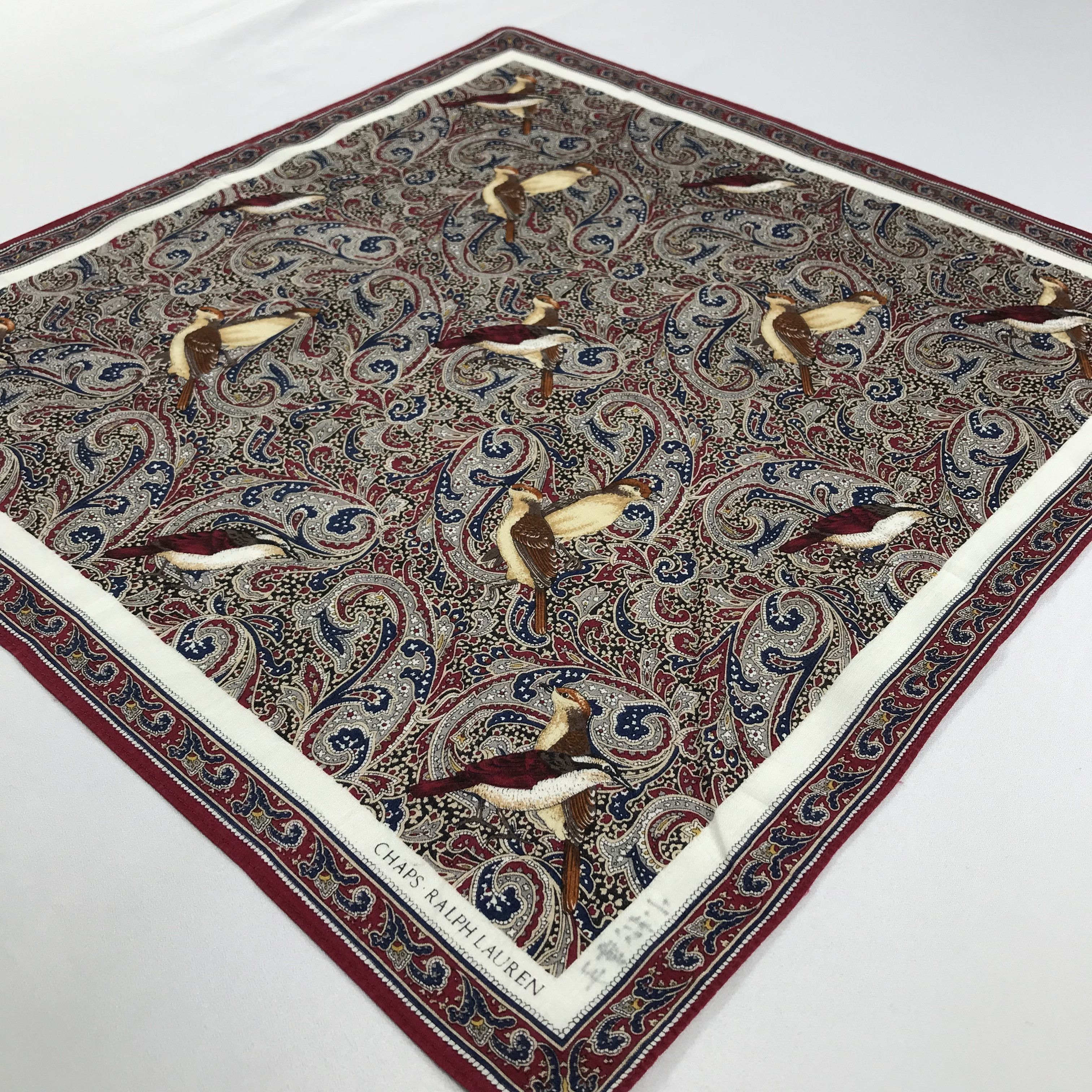 Chaps Ralph Lauren × Vintage Chaps Ralph Lauren Bandana / Handkerchief/Neckerchief -S1987 Size ONE SIZE - 2 Thumbnail