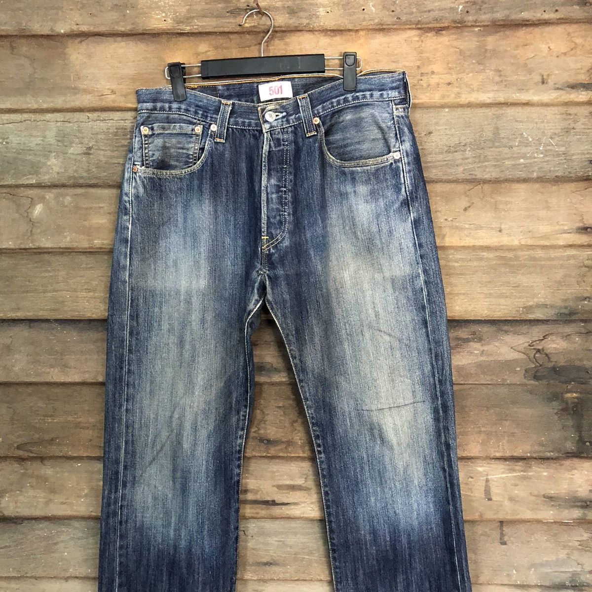 Levi's 501 levis faded Blue Denim Pants #7314 Size US 32 / EU 48 - 2 Thumbnail
