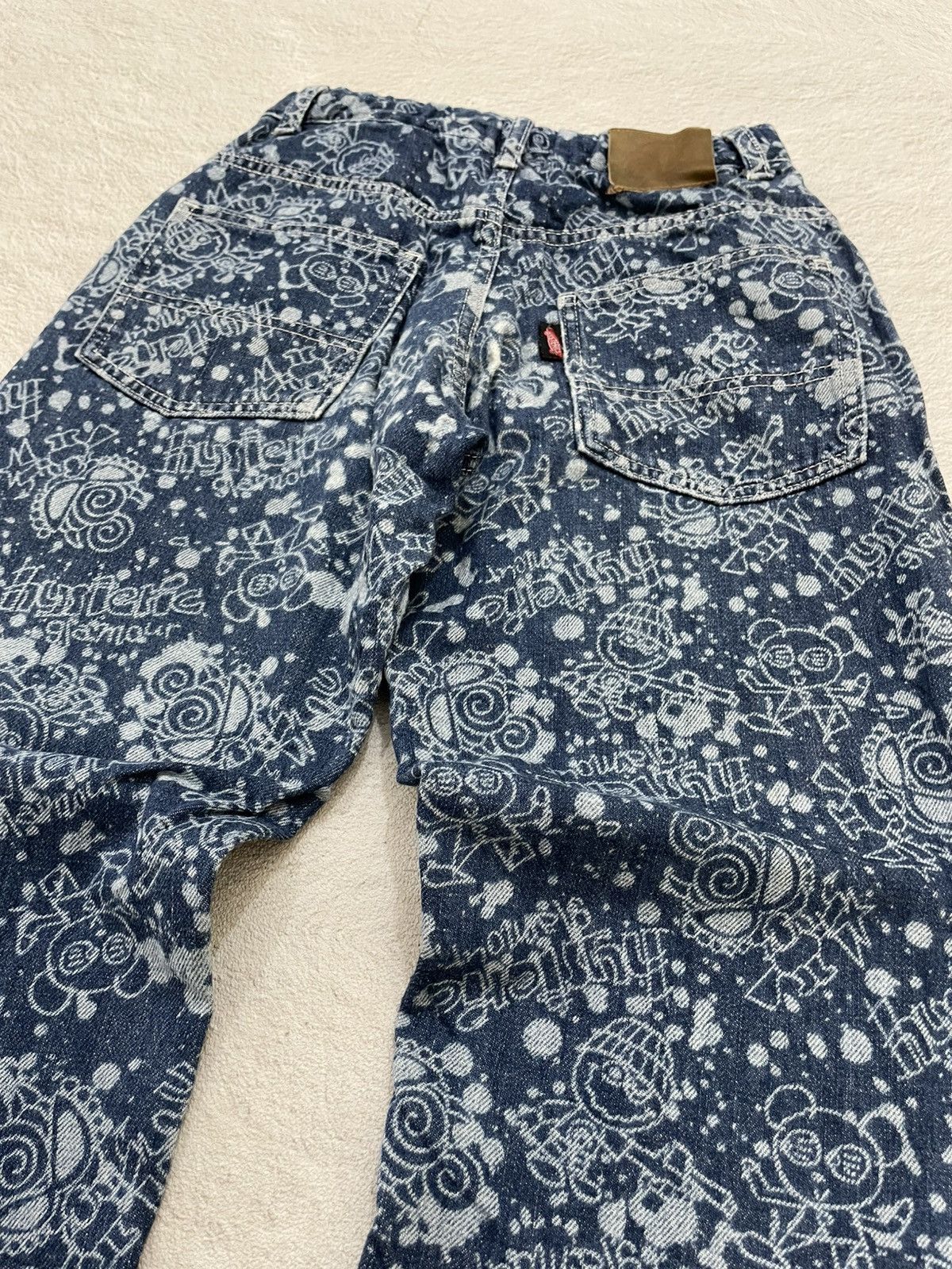 Hysteric Glamour Hystreric Glamour Logo All Over Printed Denim Y2K style Size 24" / US 00 / IT 34 - 6 Thumbnail