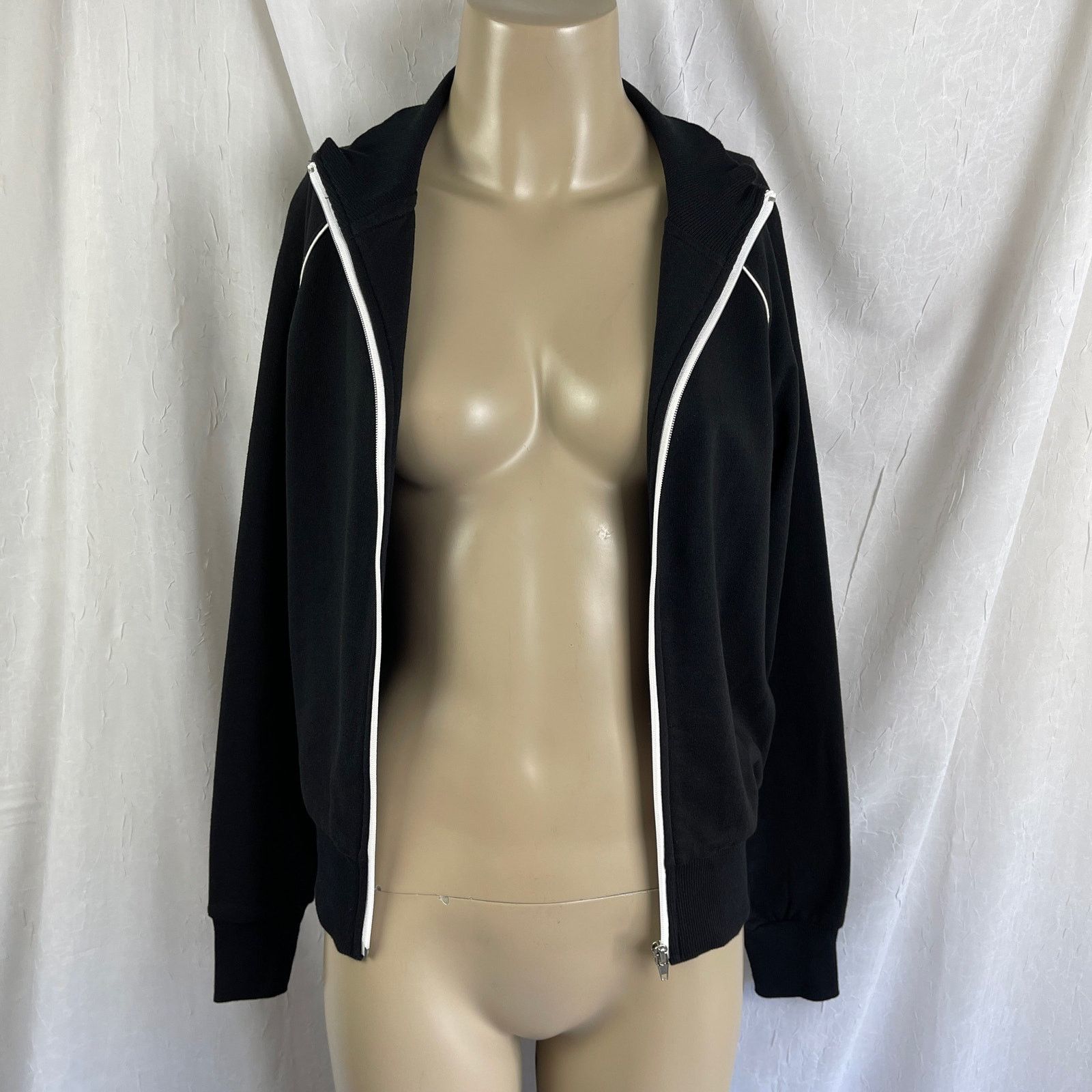 Forever 21 Black Sporty Track Jacket White Piping XXI Forever 21 Small Size S / US 4 / IT 40 - 8 Thumbnail