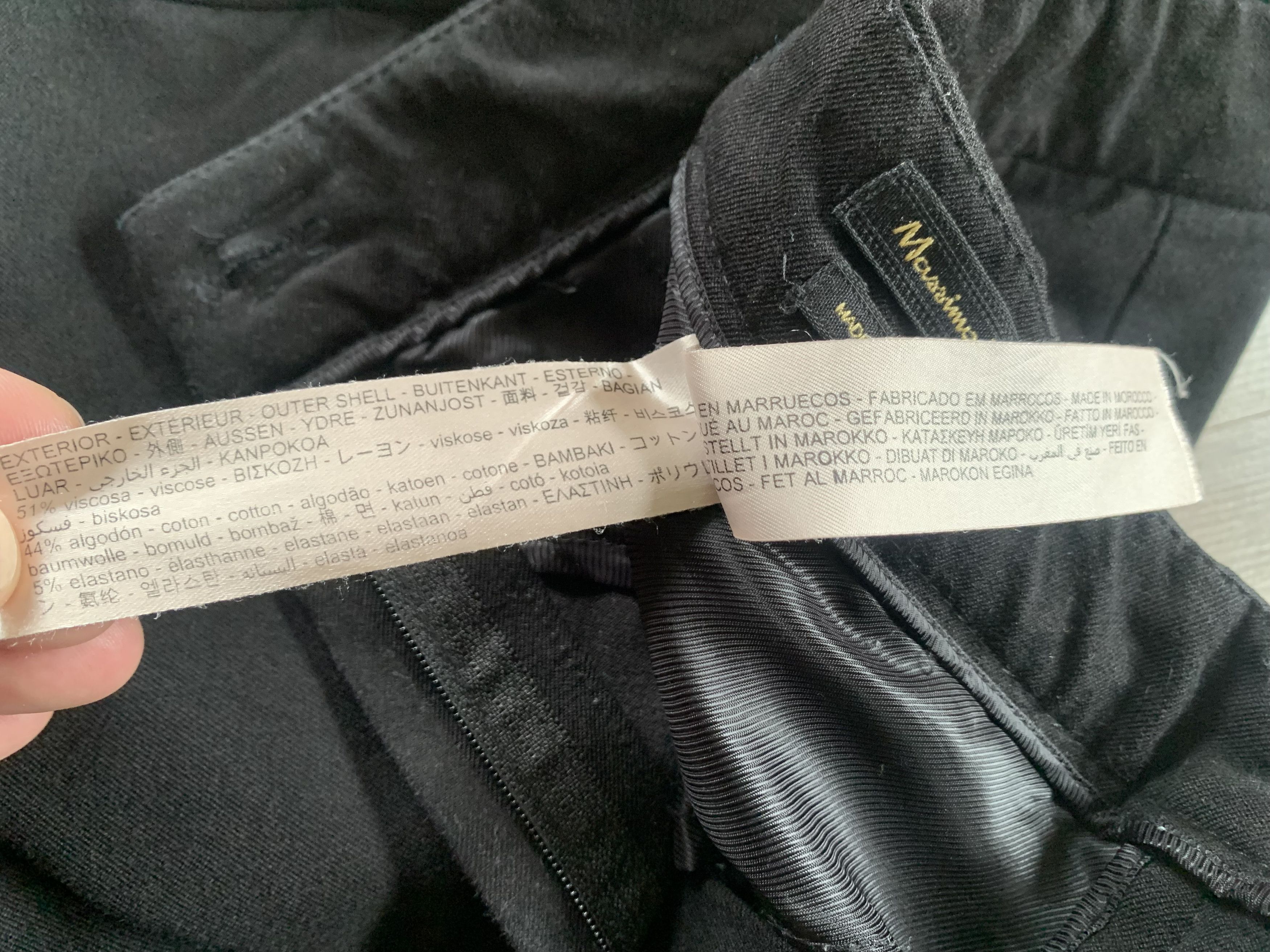 Massimo Dutti Women’s Massimo Dutti Black Slim Fit Trousers Size 26" / US 2 / IT 38 - 9 Thumbnail