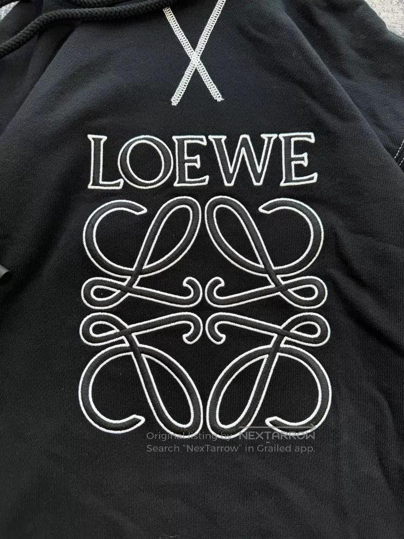 Loewe Loewe Stitched logo hooded sweatshirt Size US S / EU 44-46 / 1 - 5 Thumbnail