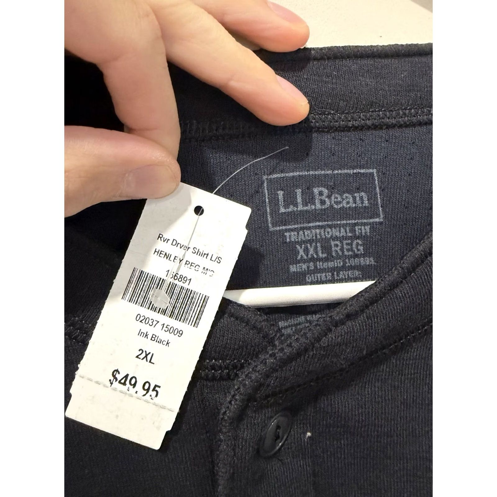 Vintage VINTAGE LL Bean River Driver Henley Shirt Men’s 2XL Black Thermal Baselayer Ink Regular Long Sleeve Cotton Nylon Ski Men Size US XXL / EU 58 / 5 - 3 Thumbnail