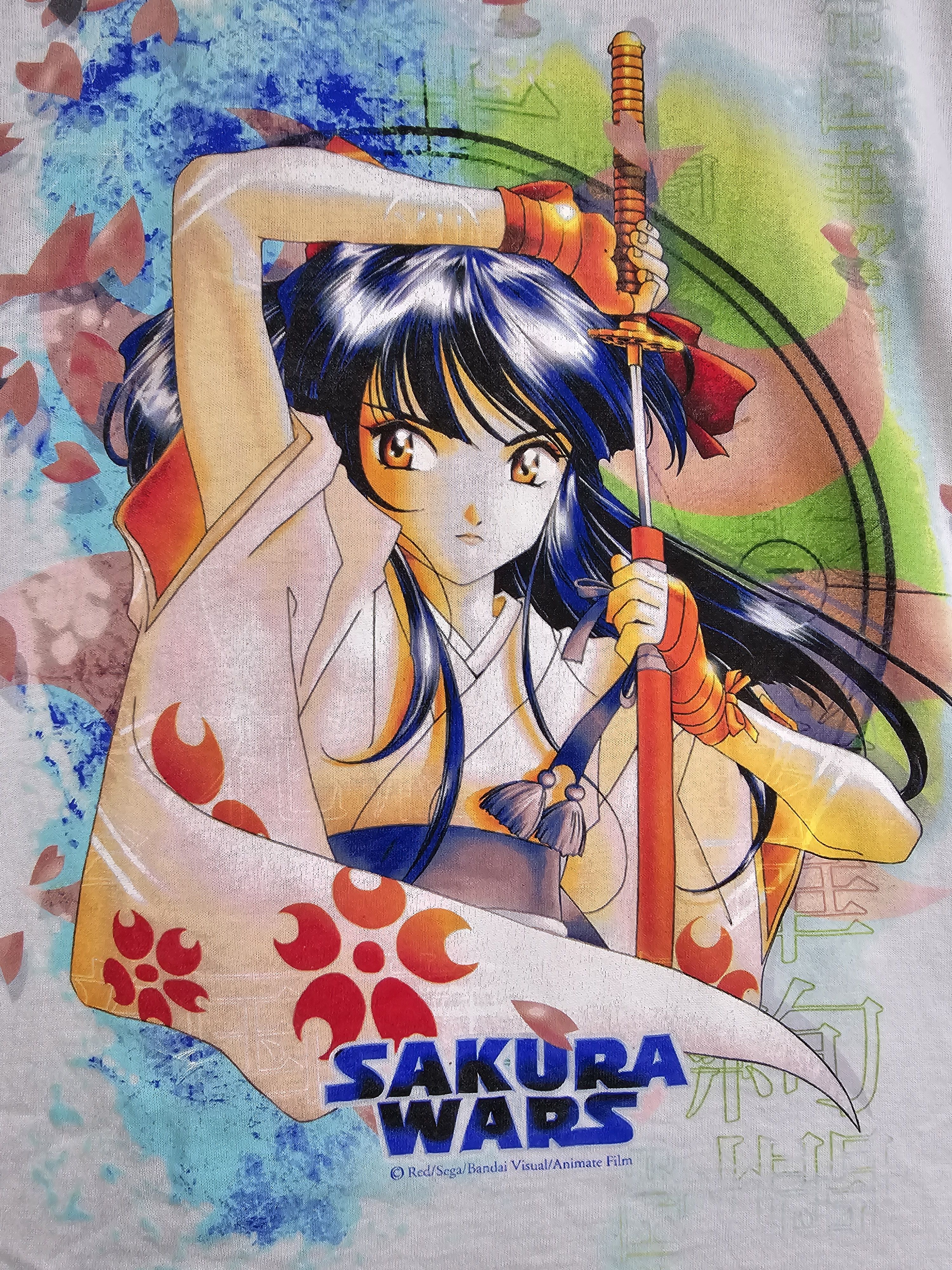 2000 Sakura Wars Anime tee L 22 28.5
