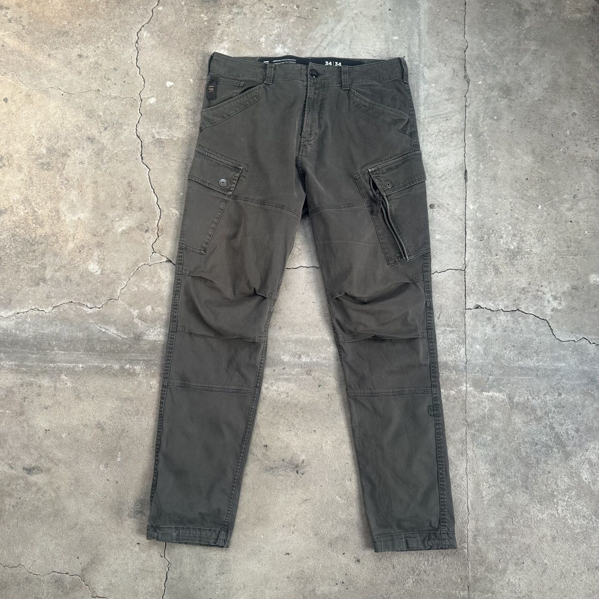 G-Star Vintage G-Star Raw Cargo 3D Straight Tapered Pants Size US 34 / EU 50 - 1 Thumbnail