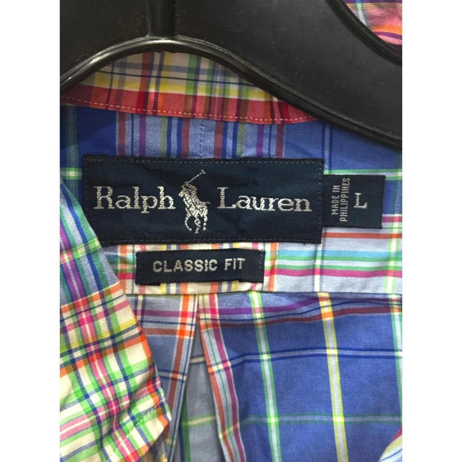 Ralph Lauren Ralph Lauren VTG Plaid SHORT SLEEVE BUTTON UP SHIRT Large L Mens Size US L / EU 52-54 / 3 - 4 Thumbnail