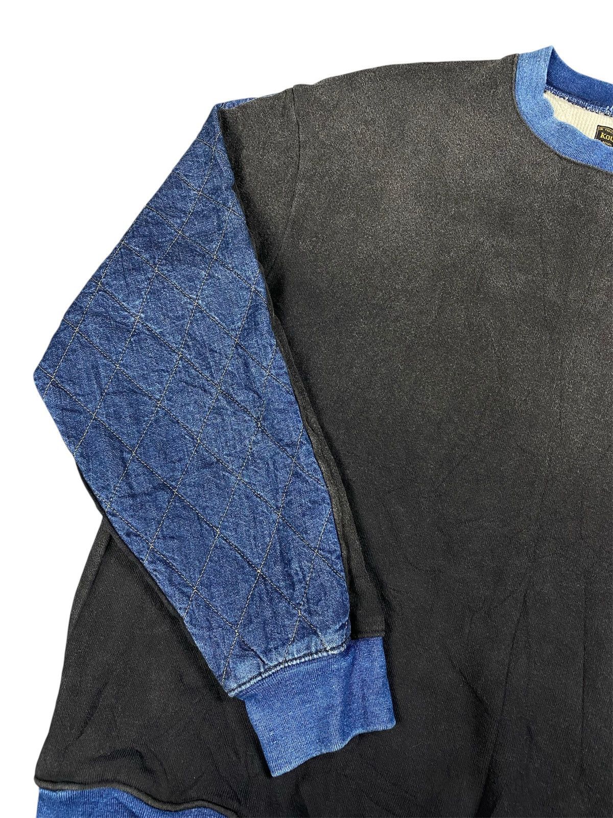 Kapital Kapital Kountry Indigo Waffle Two-Tone Sweater Size US L / EU 52-54 / 3 - 4 Thumbnail