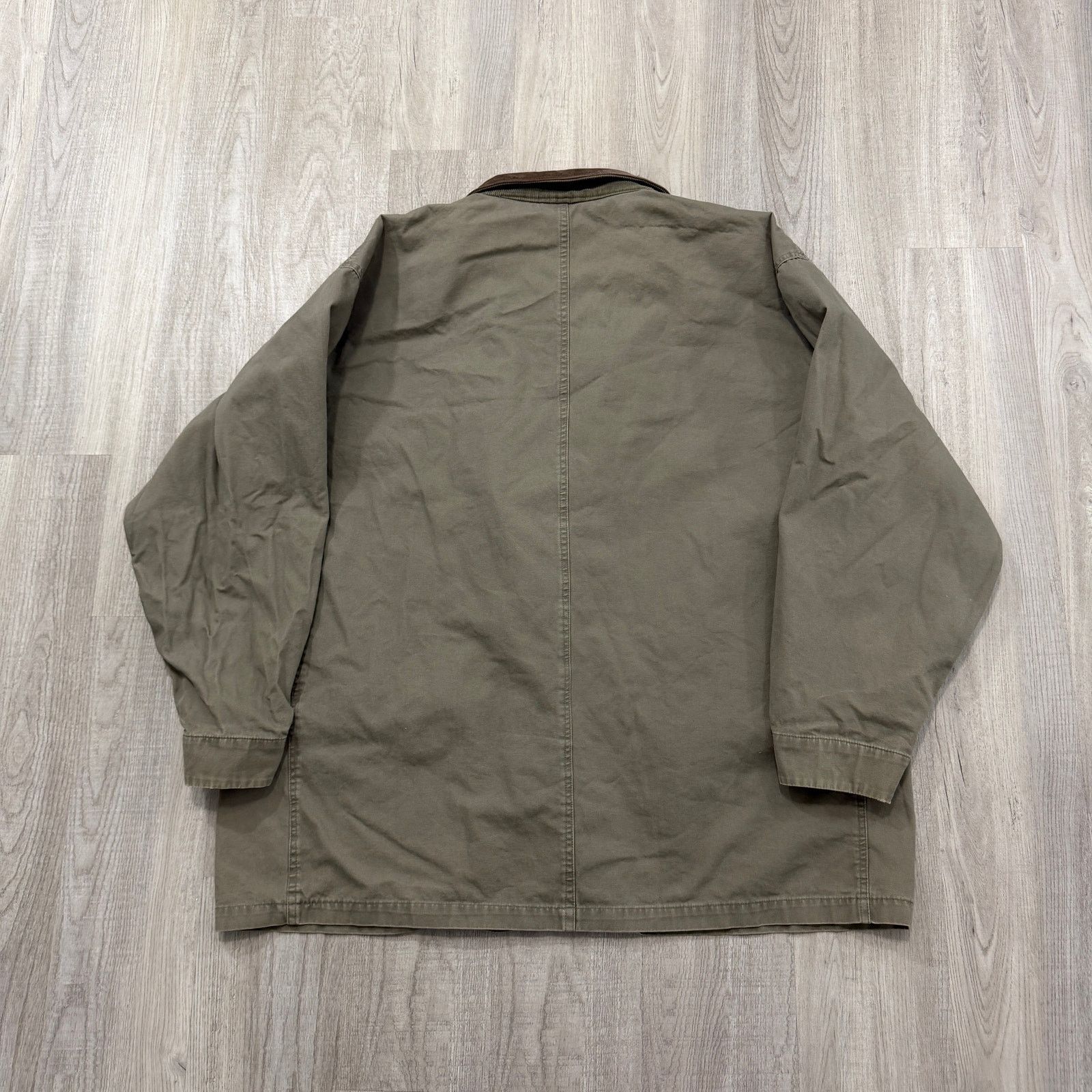 Vintage Vintage Chore Coat Extra Large Green Corduroy Collar Barn Size US XL / EU 56 / 4 - 7 Thumbnail