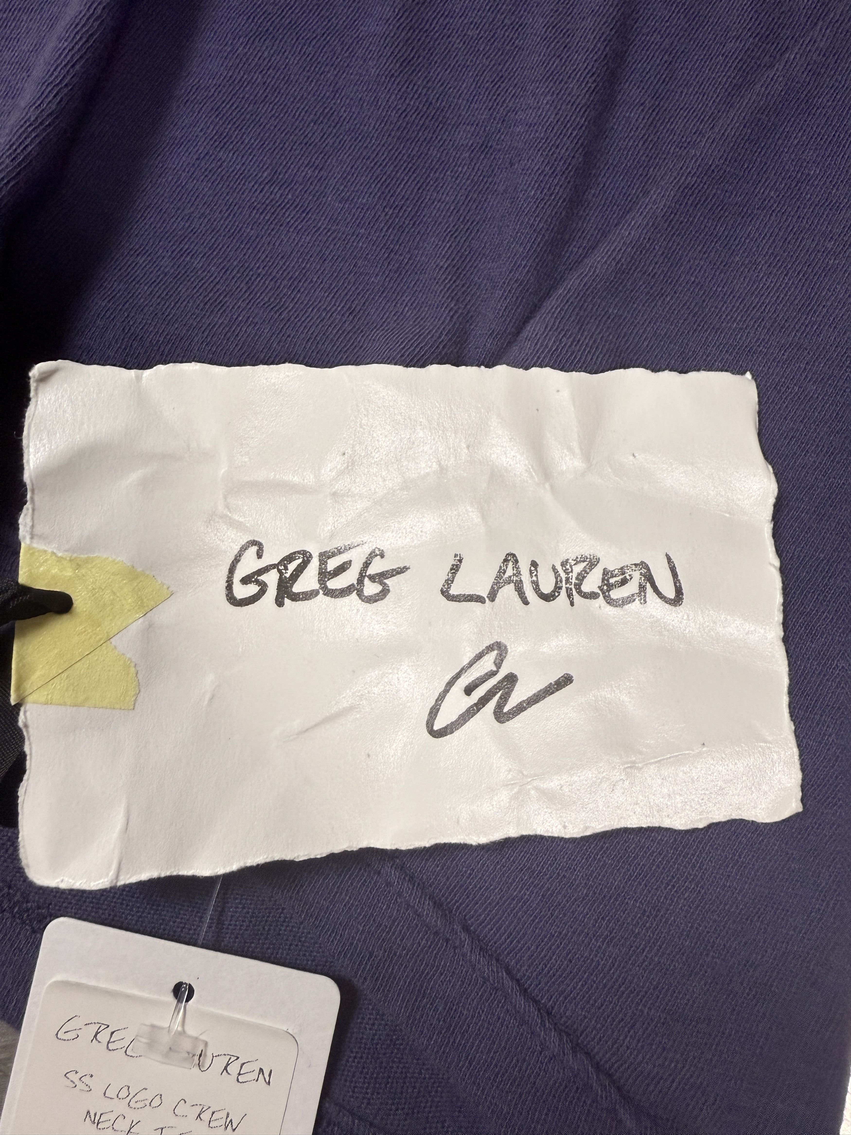Greg Lauren Greg Lauren Short Sleeve Logo Crew Neck Tee Size US L / EU 52-54 / 3 - 4 Thumbnail
