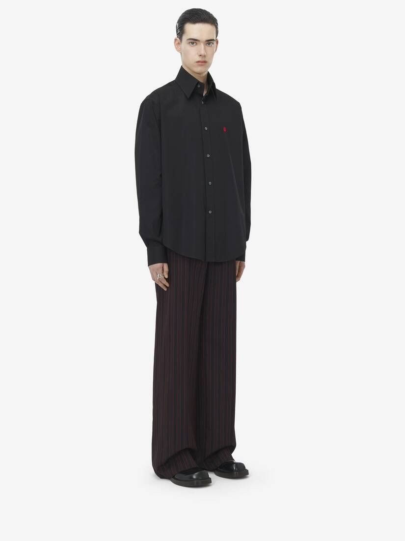 Alexander McQueen o1srvl11e0226 Skull Shirt In Black Size US L / EU 52-54 / 3 - 4 Thumbnail