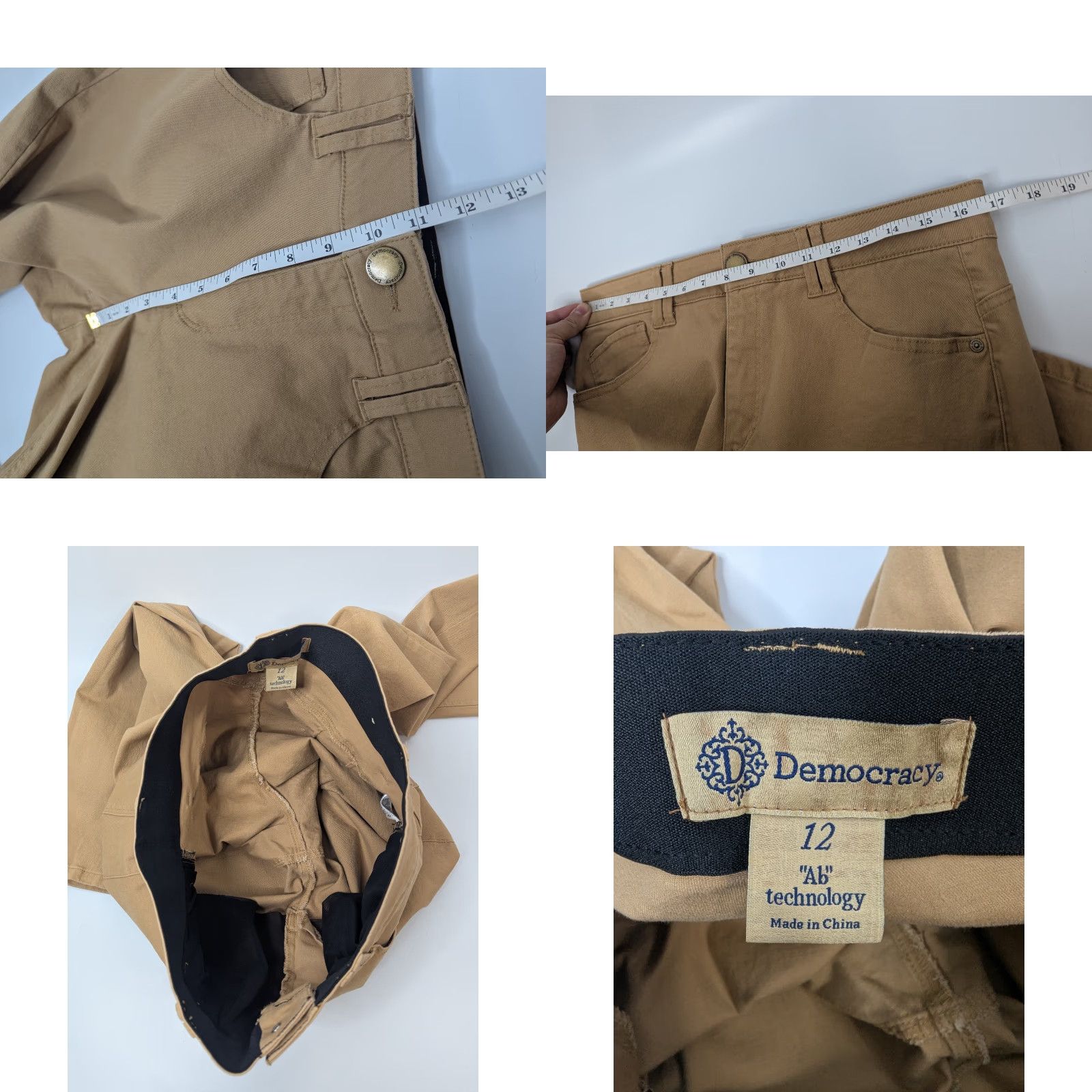 Vintage Democracy Shirt Pant? Size 34" / US 12 / IT 48 - 8 Thumbnail