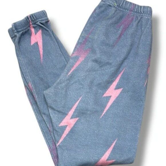 Aviator Nation Aviator Nation Blue, Pink, & Purple Bolt Repeat Sweatpants‎ Size 30" / US 8 / IT 44 - 5 Thumbnail