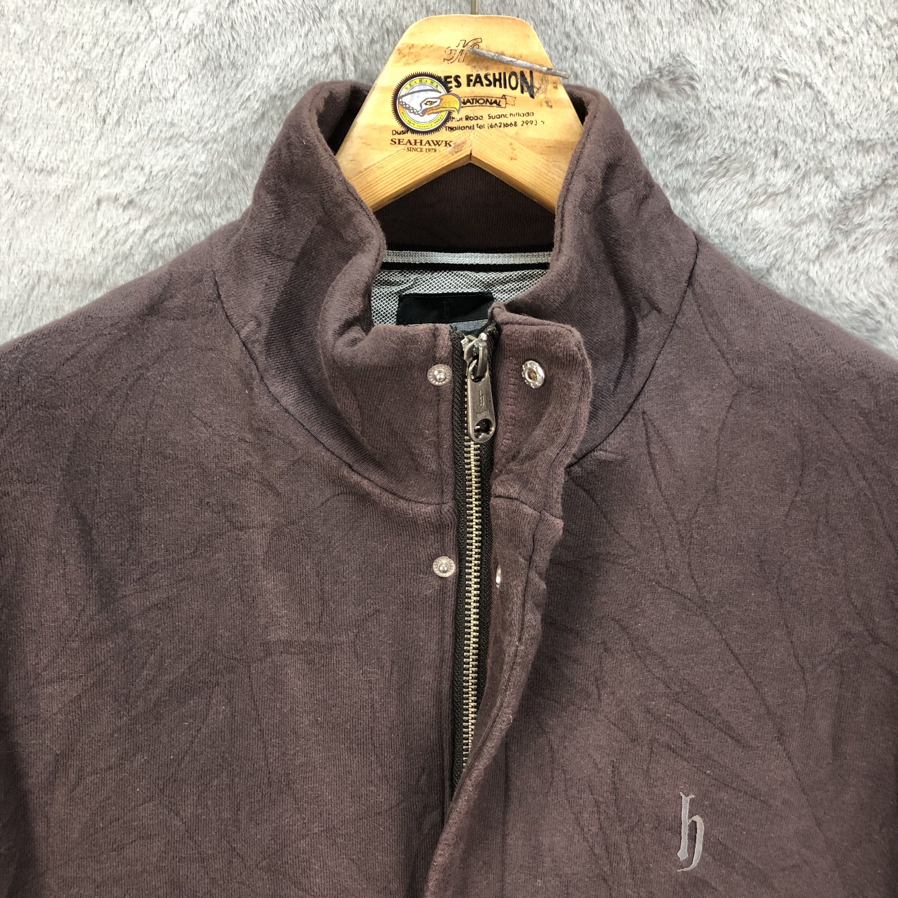 Vintage DJ HONDA TURTLE NECK SNAP BUTTON ZIPPER SWEATER #4998-35 Size US L / EU 52-54 / 3 - 7 Thumbnail