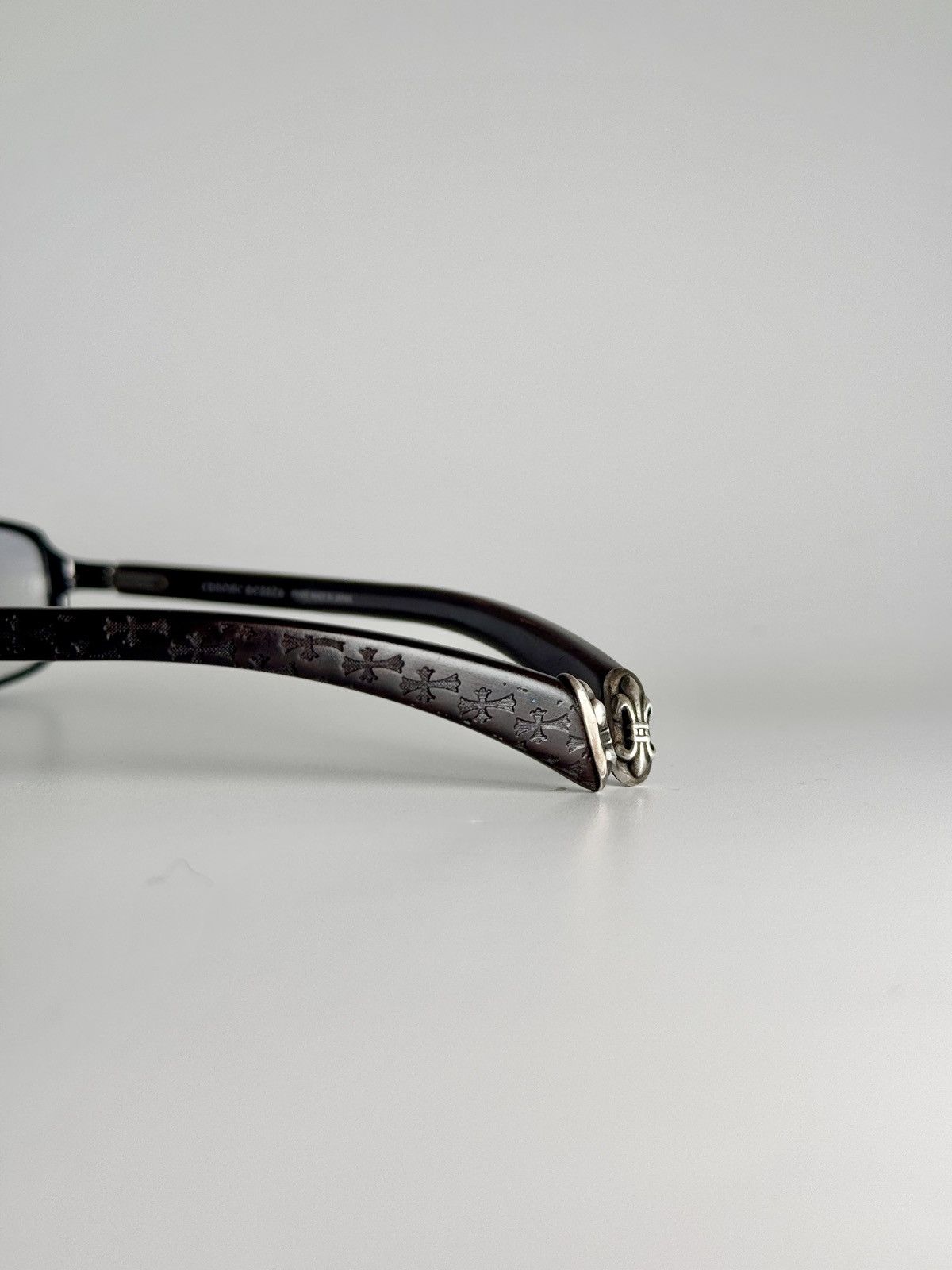 Chrome Hearts *RARE* Chrome Hearts Blank Frank Fleur wooden sunglass Size ONE SIZE - 3 Thumbnail