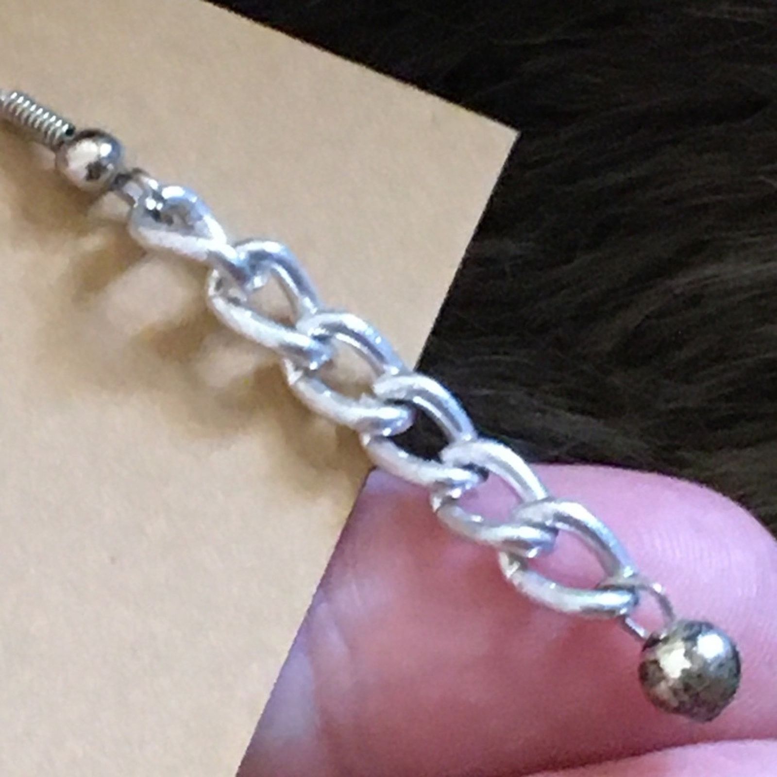 Vintage Vintage repurpose silver chain dangle earrings Size ONE SIZE - 3 Thumbnail