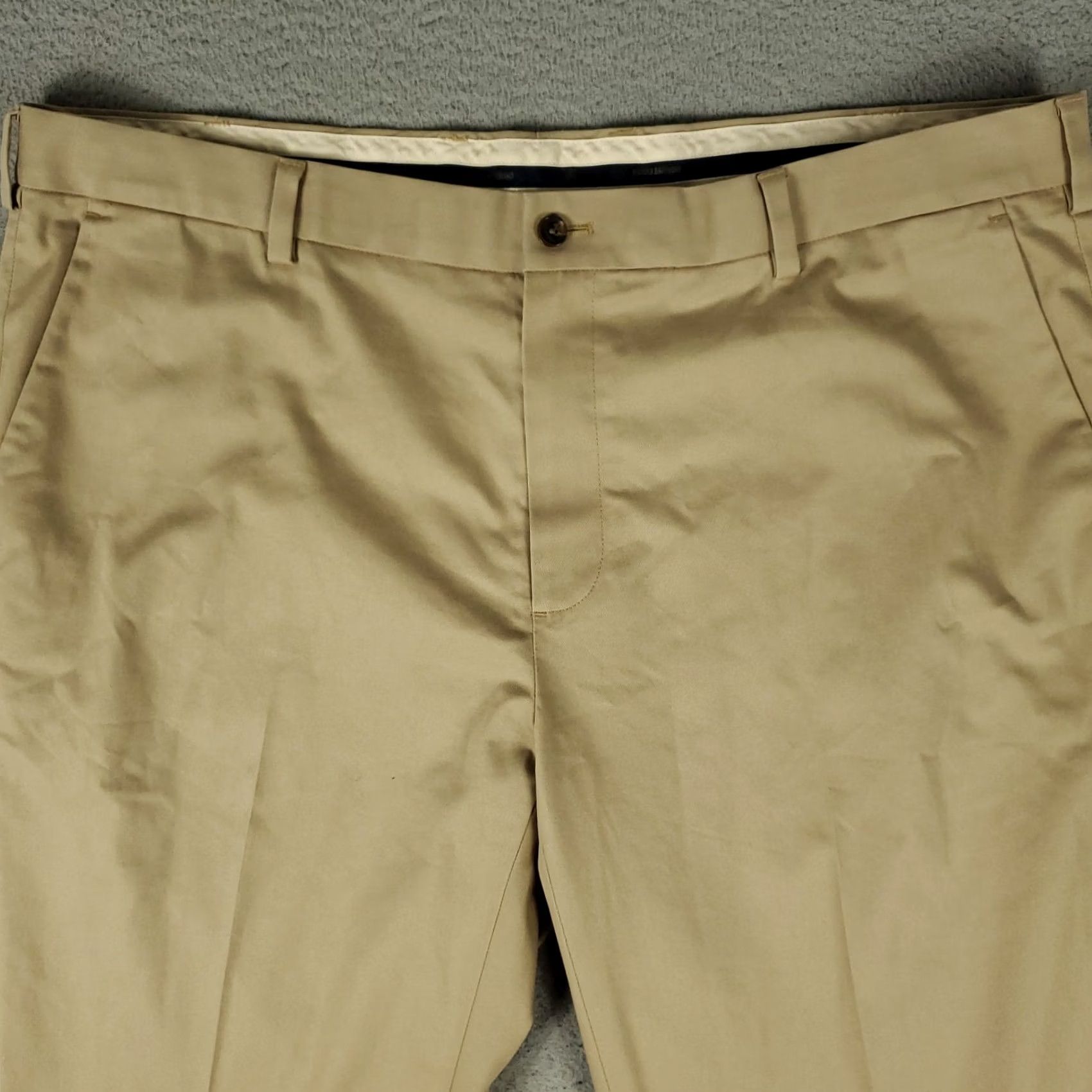 Brooks Brothers Brooks Brothers Pants Mens 42x30 Beige Regular Flat Front Chino Trousers Size US 42 / EU 58 - 2 Thumbnail