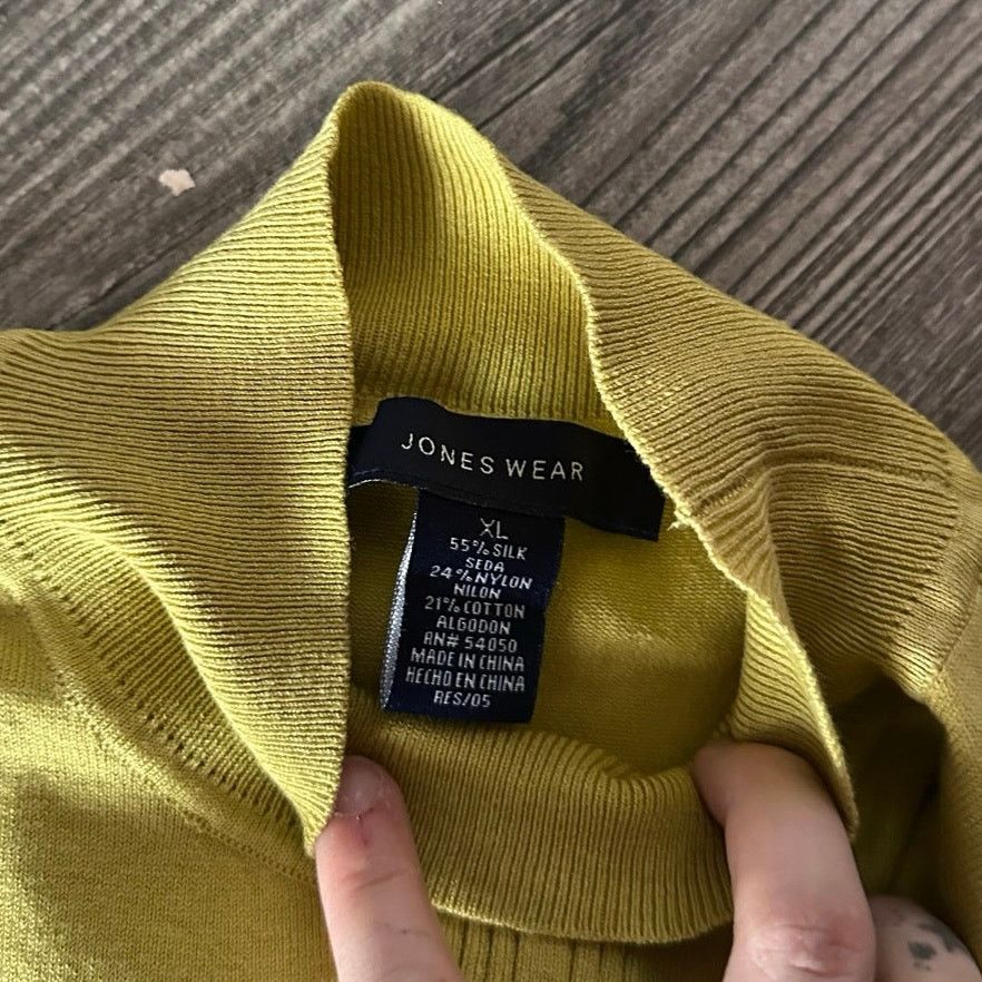 Other jones wear green knit turtleneck top Size XL / US 12-14 / IT 48-50 - 3 Thumbnail