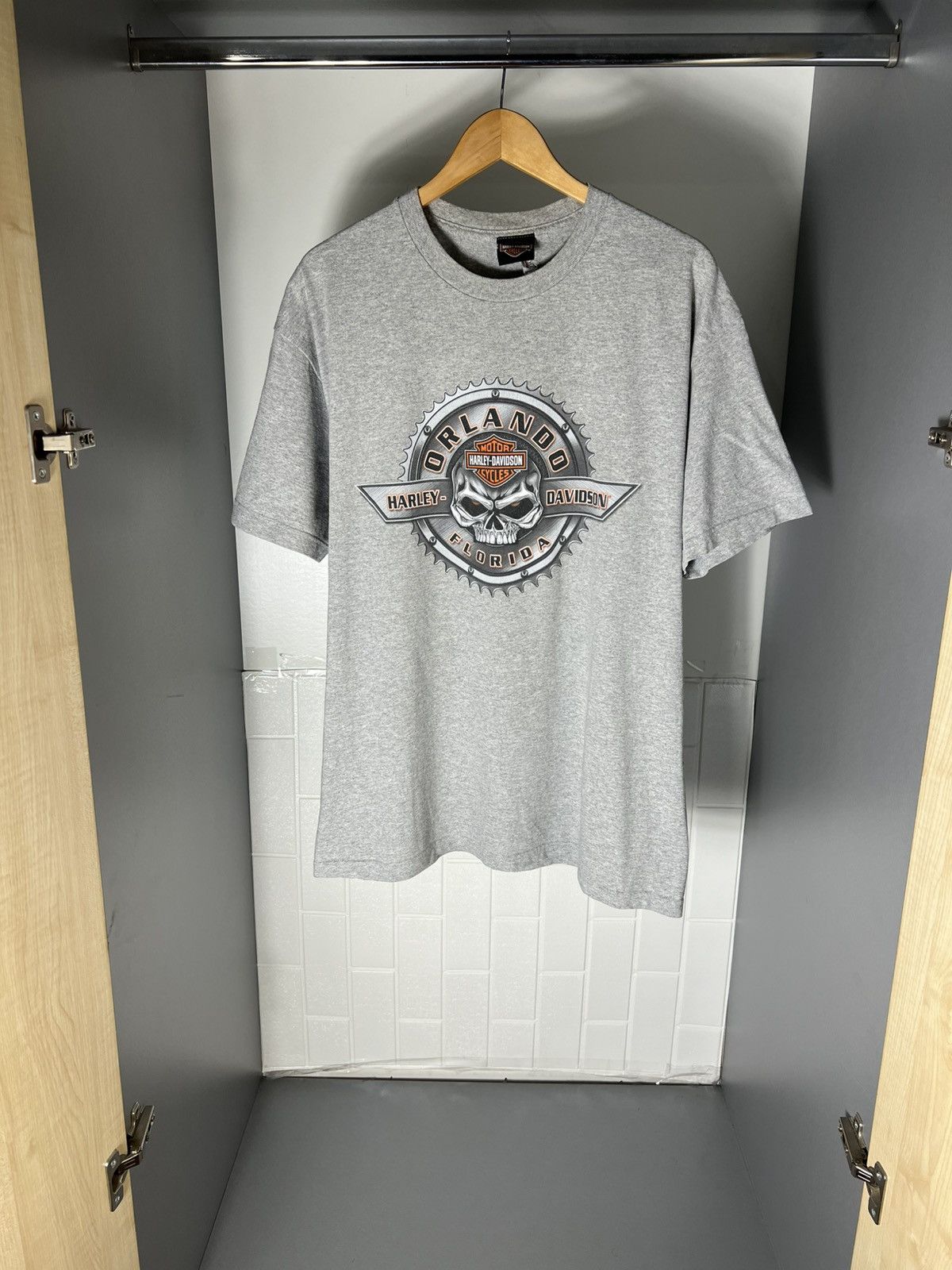 Harley Davidson VINTAGE HARLEY DAVIDSON MOTORCYCLE ORLANDO FLORIDA RETRO 90s Size US XL / EU 56 / 4 - 5 Thumbnail