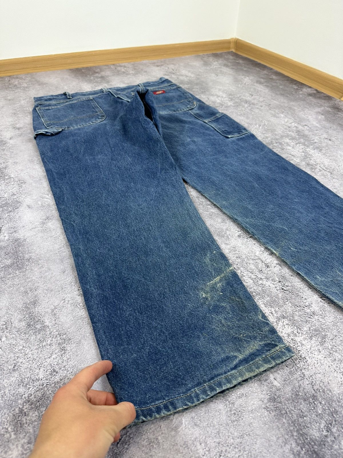 Dickies Vintage Dickies USA Cargo Denim Carpenter Hype Work Pants Size US 38 / EU 54 - 3 Thumbnail