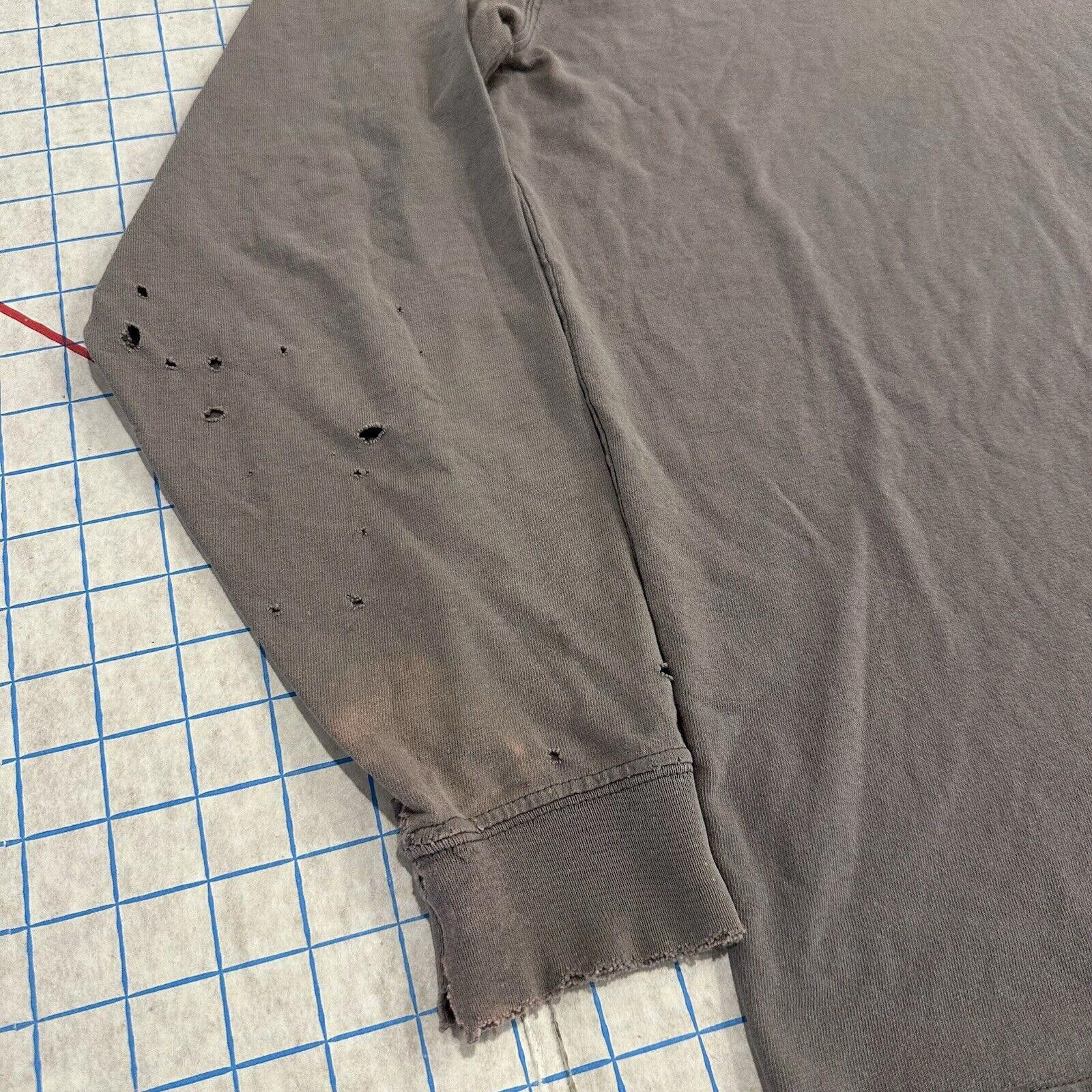 Carhartt Carhartt Shirt Long Sleeve Distressed Thrashed Grey 22x28 Size US L / EU 52-54 / 3 - 3 Thumbnail