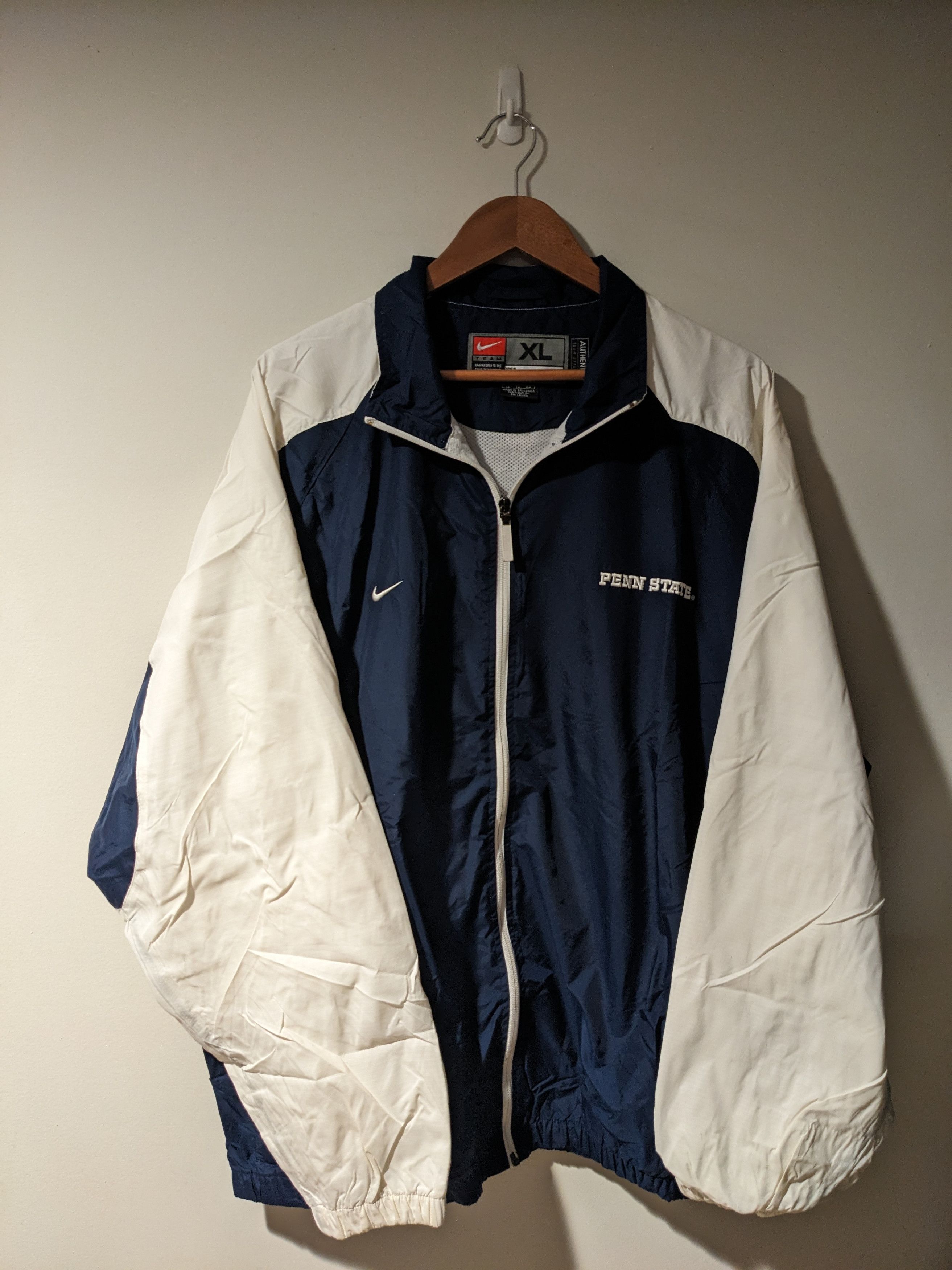 Nike × Vintage Vintage Y2K Penn State Nittany Lion College Nike Windbreaker Size US XL / EU 56 / 4 - 1 Thumbnail