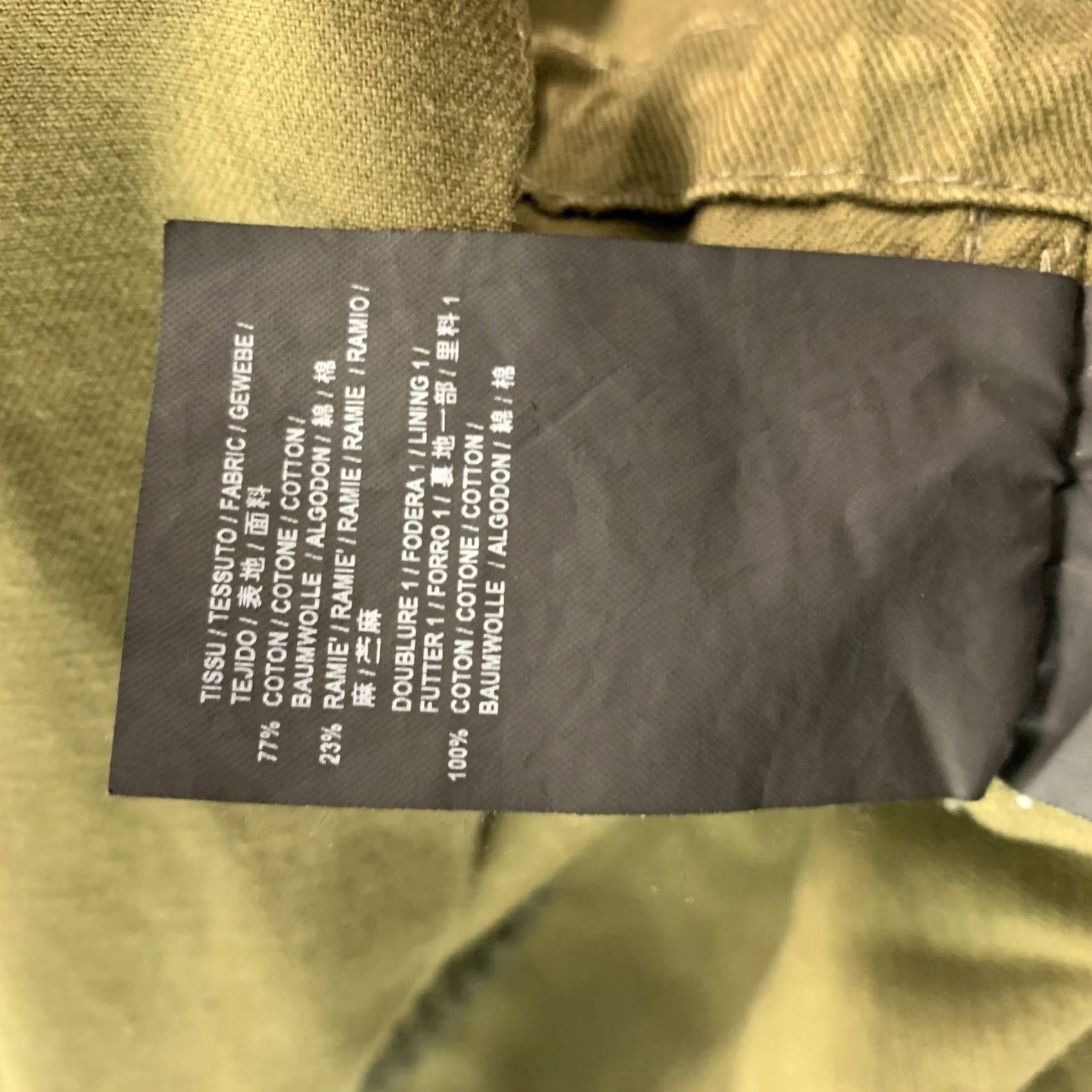 Yves Saint Laurent SAINT LAURENT Utility Jacket Size 38 Khaki Cotton Ramie Size US XXS / EU 40 - 6 Thumbnail