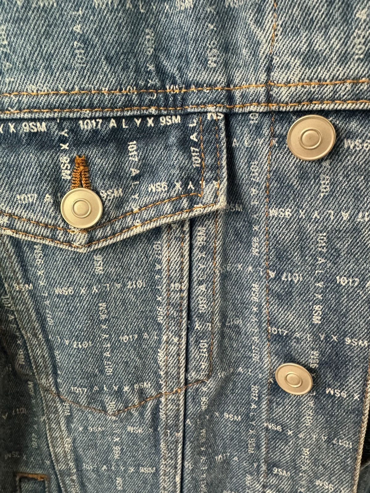 1017 ALYX 9SM Alyx Allover Print Denim Jacket Size US L / EU 52-54 / 3 - 3 Thumbnail