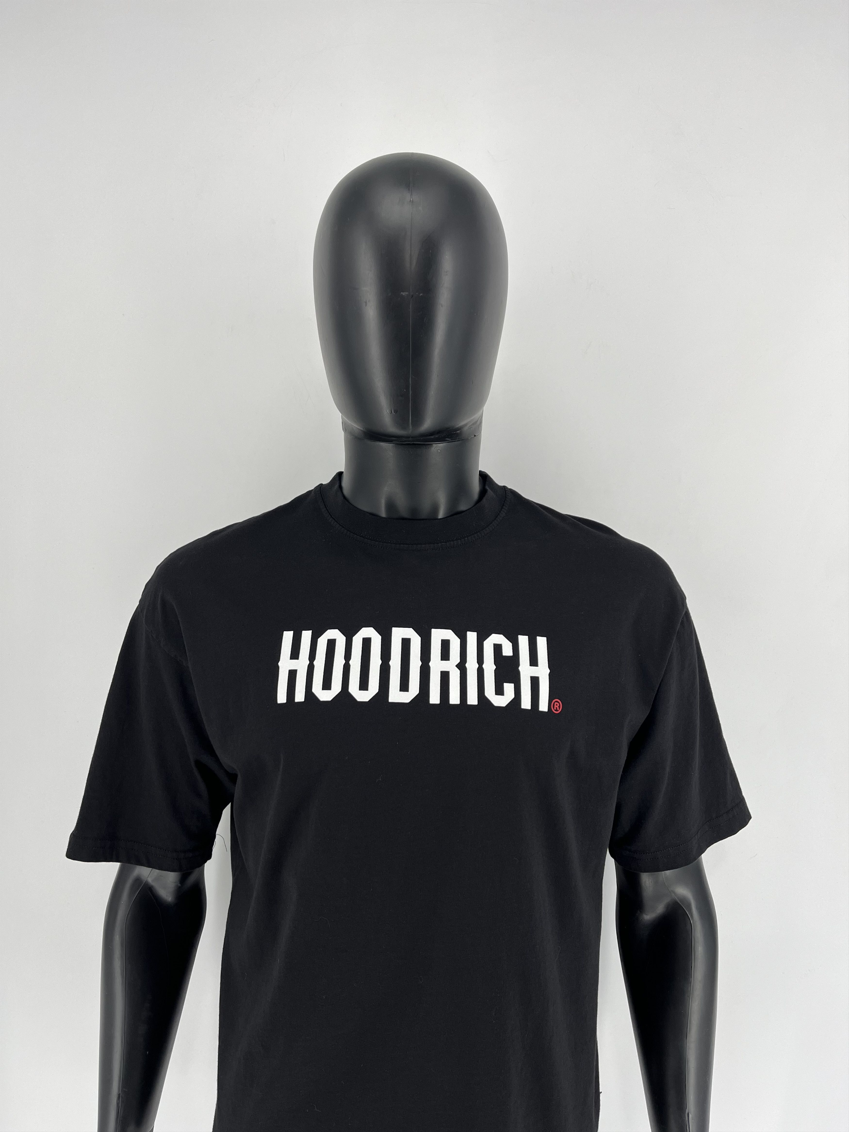Hoodrich × Vintage Hype Hoodrich Big Logo Drill Y2K Streetwear Black Tee Size US S / EU 44-46 / 1 - 1 Thumbnail