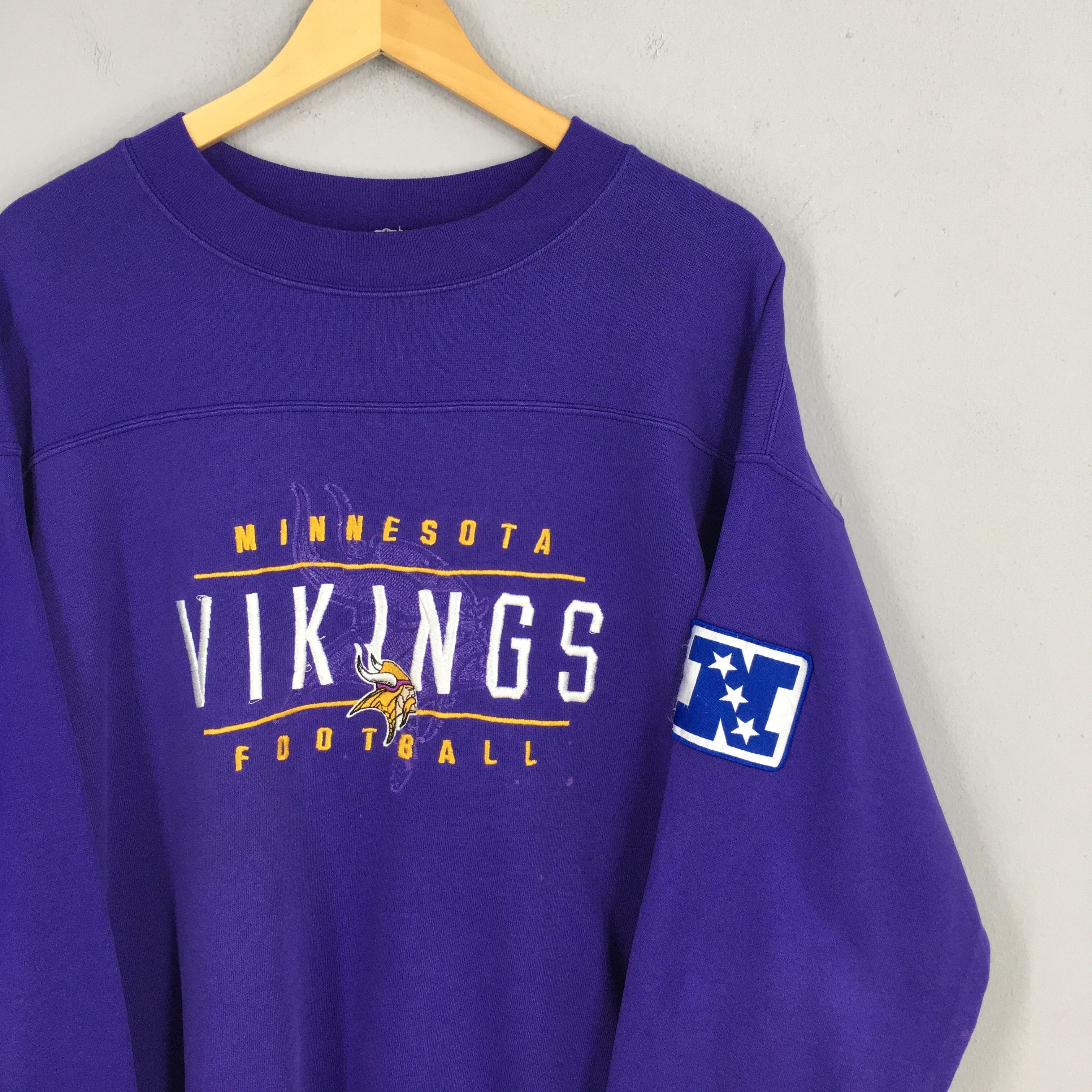 NFL × Vintage Vintage Minnesota Vikings NFL Purple Sweater 2XLarge Size US XXL / EU 58 / 5 - 2 Thumbnail