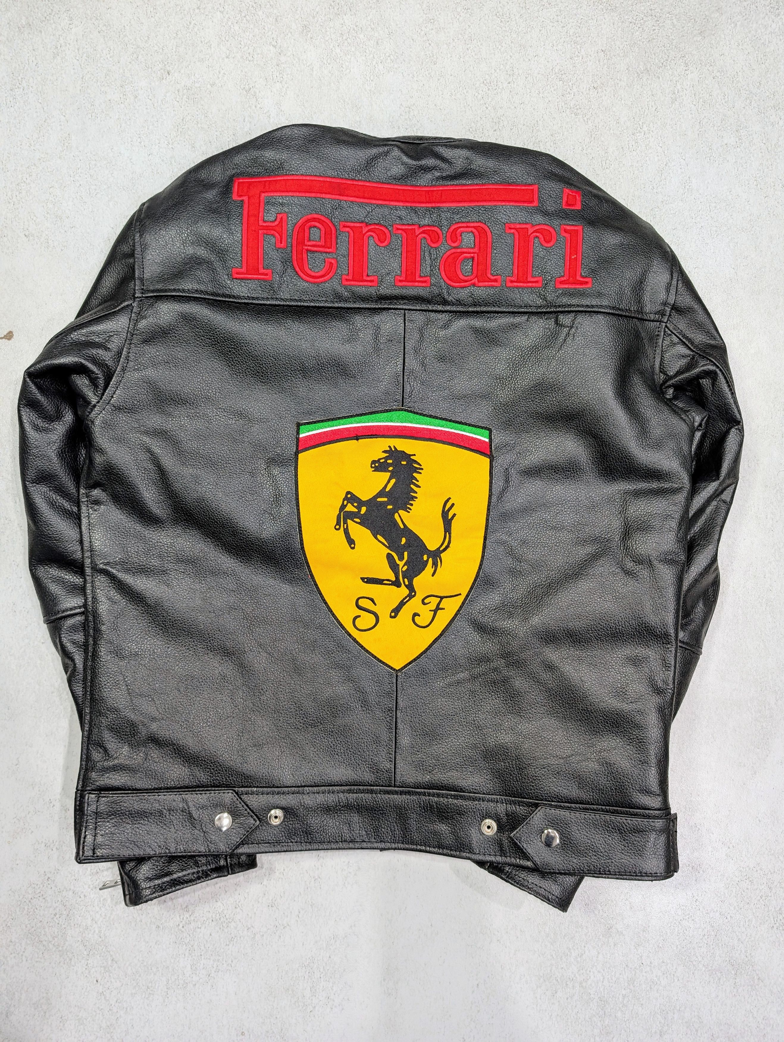 Japanese Brand Authentic Ferrari Racing Leather Jacket Stand Out From Crowd Size XXL / US 16-18 / IT 52-54 - 6 Thumbnail