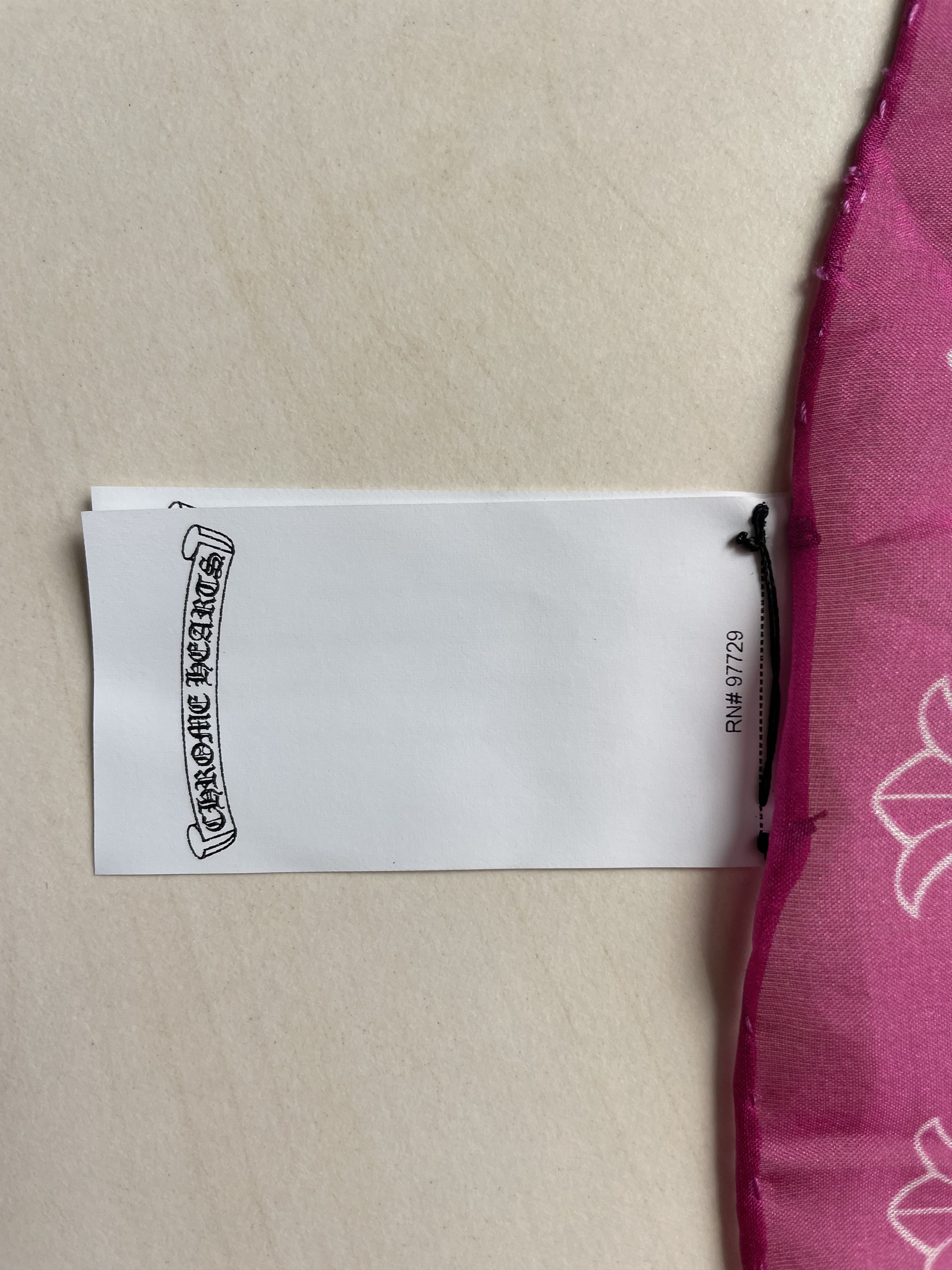 Chrome Hearts Chrome Hearts Mapplethorpe Print Pink Silk Scarf Size ONE SIZE - 7 Thumbnail