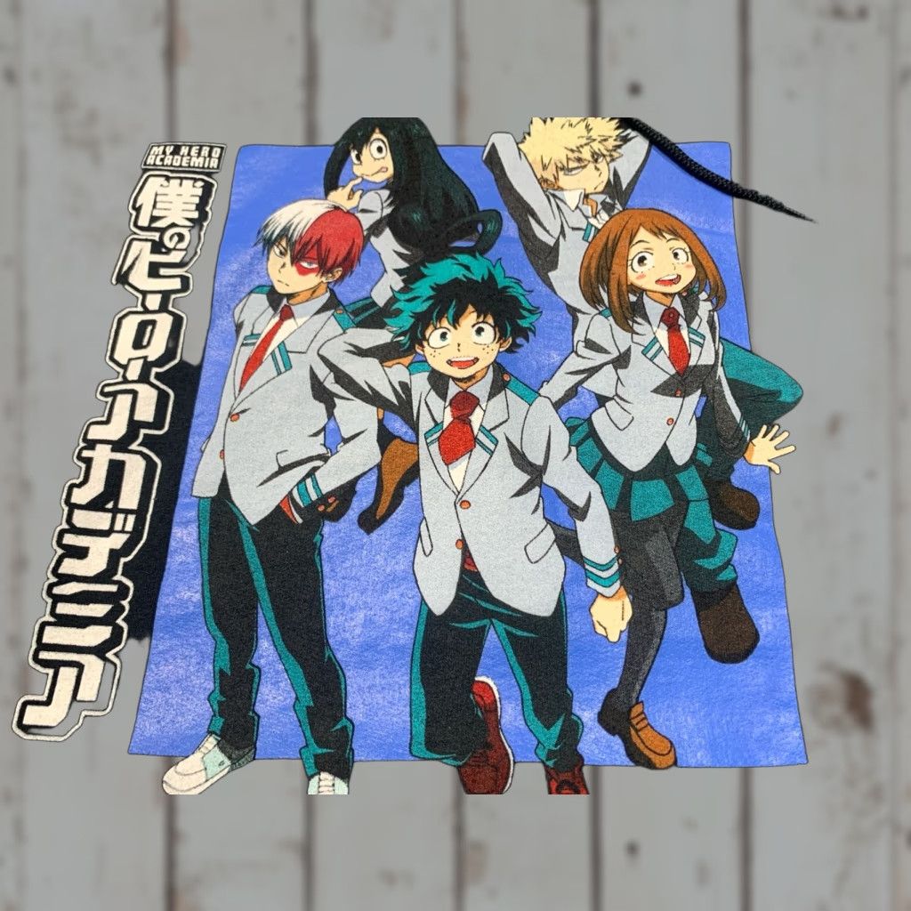 Vintage VINTAGE Funimation My Hero Academia Hoodie 2XL Black Pullover Drawstring Hero Unisex Adults Size US XXL / EU 58 / 5 - 1 Thumbnail