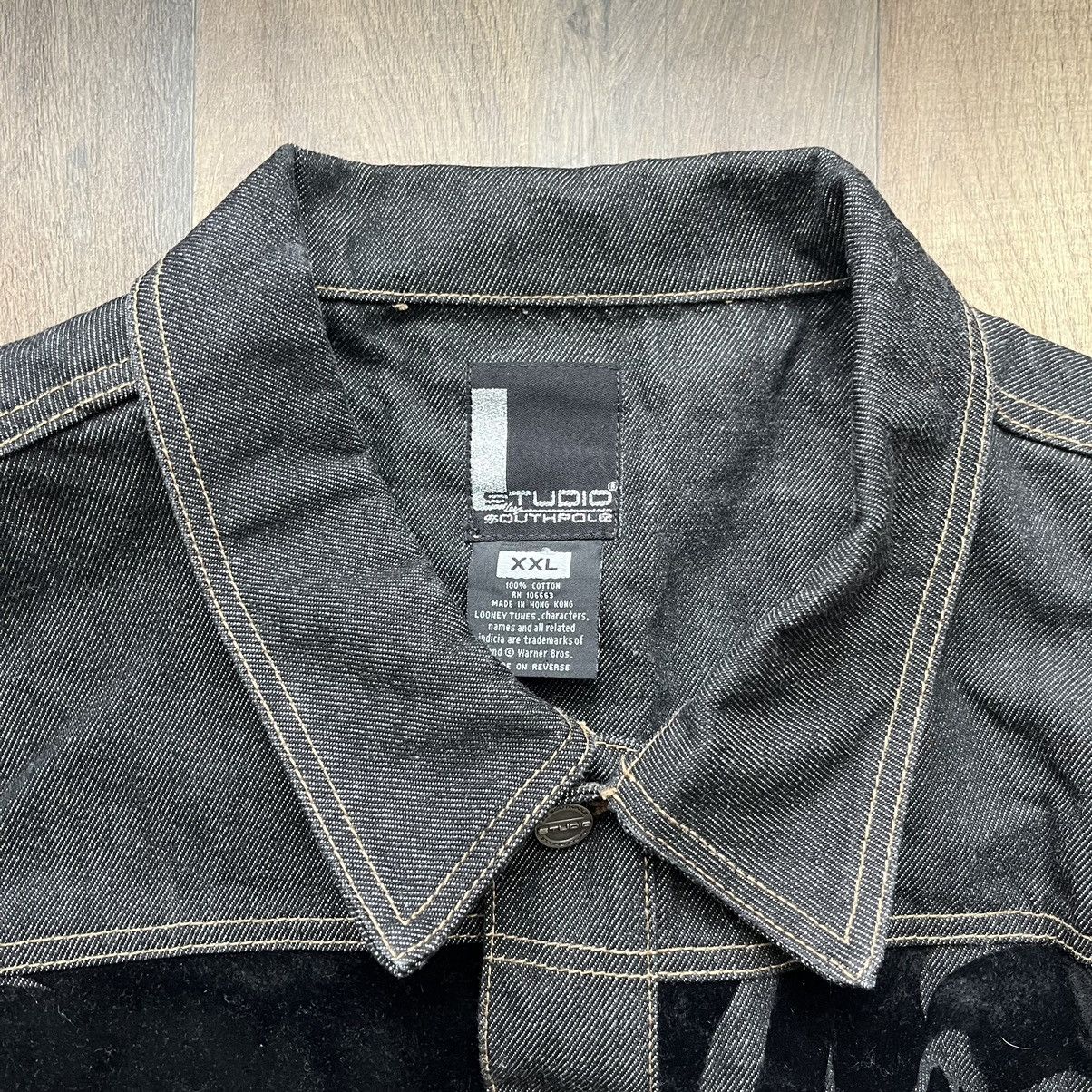Southpole × Vintage CRAZY Y2K South Pole Studio Looney Tunes Denim Jacket XXL Size US XXL / EU 58 / 5 - 4 Thumbnail