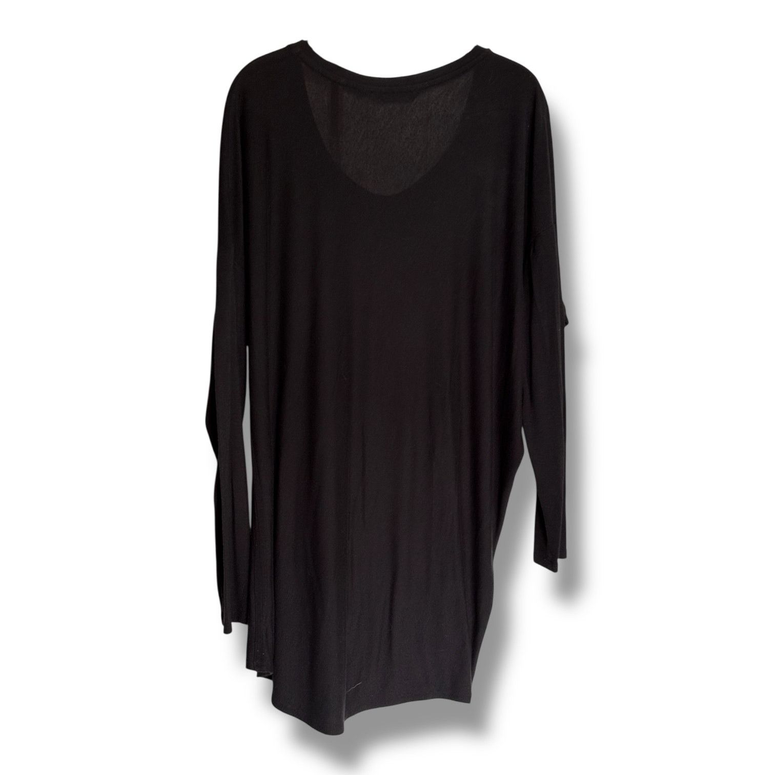 Athleta Athleta Threadlight Asym Relaxed Long Sleeve Top Black LP Size L / US 10 / IT 46 - 4 Thumbnail