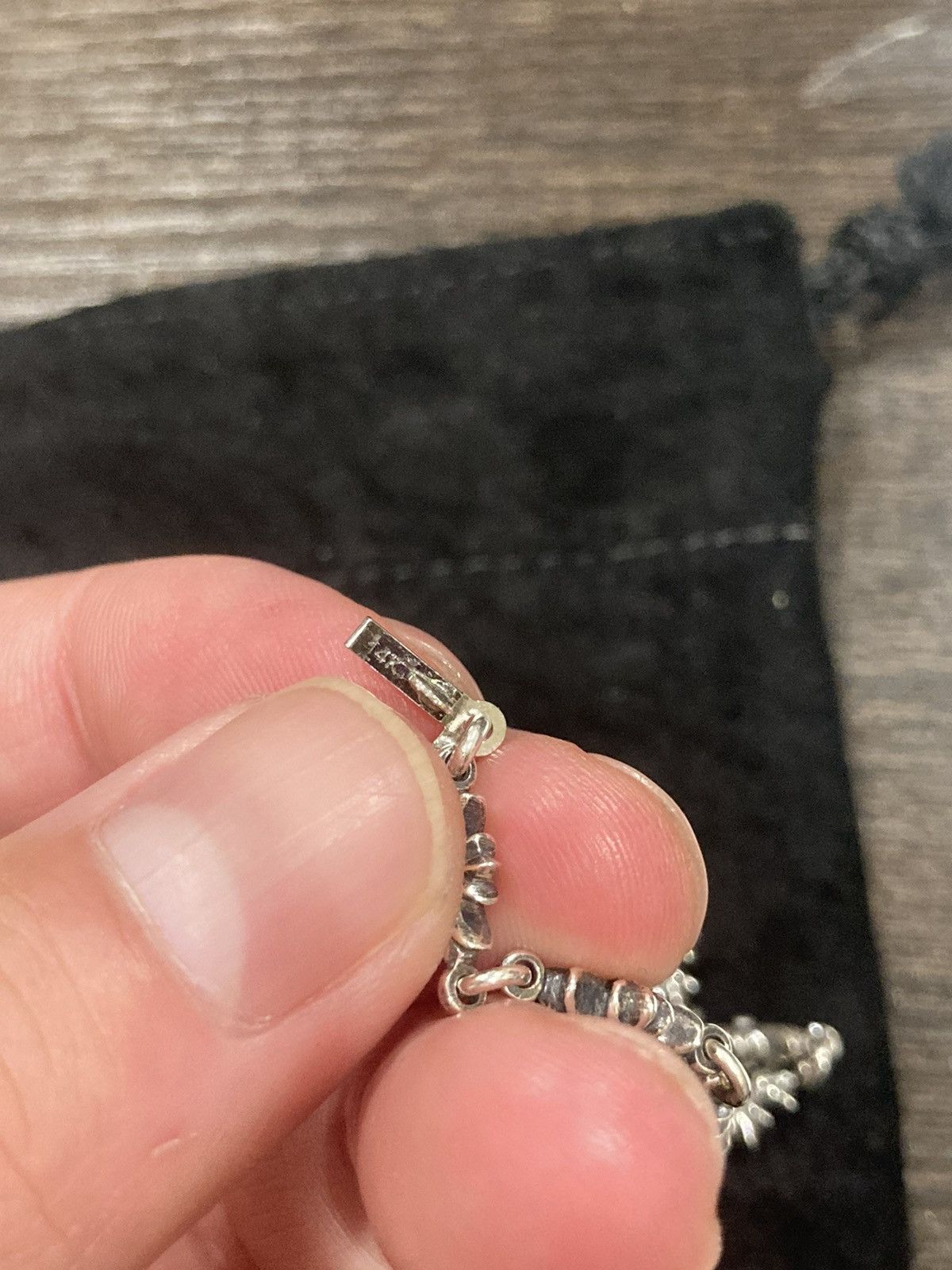 Chrome Hearts Chrome hearts Tiny E plus 12 links sliver bracelet Size ONE SIZE - 7 Thumbnail