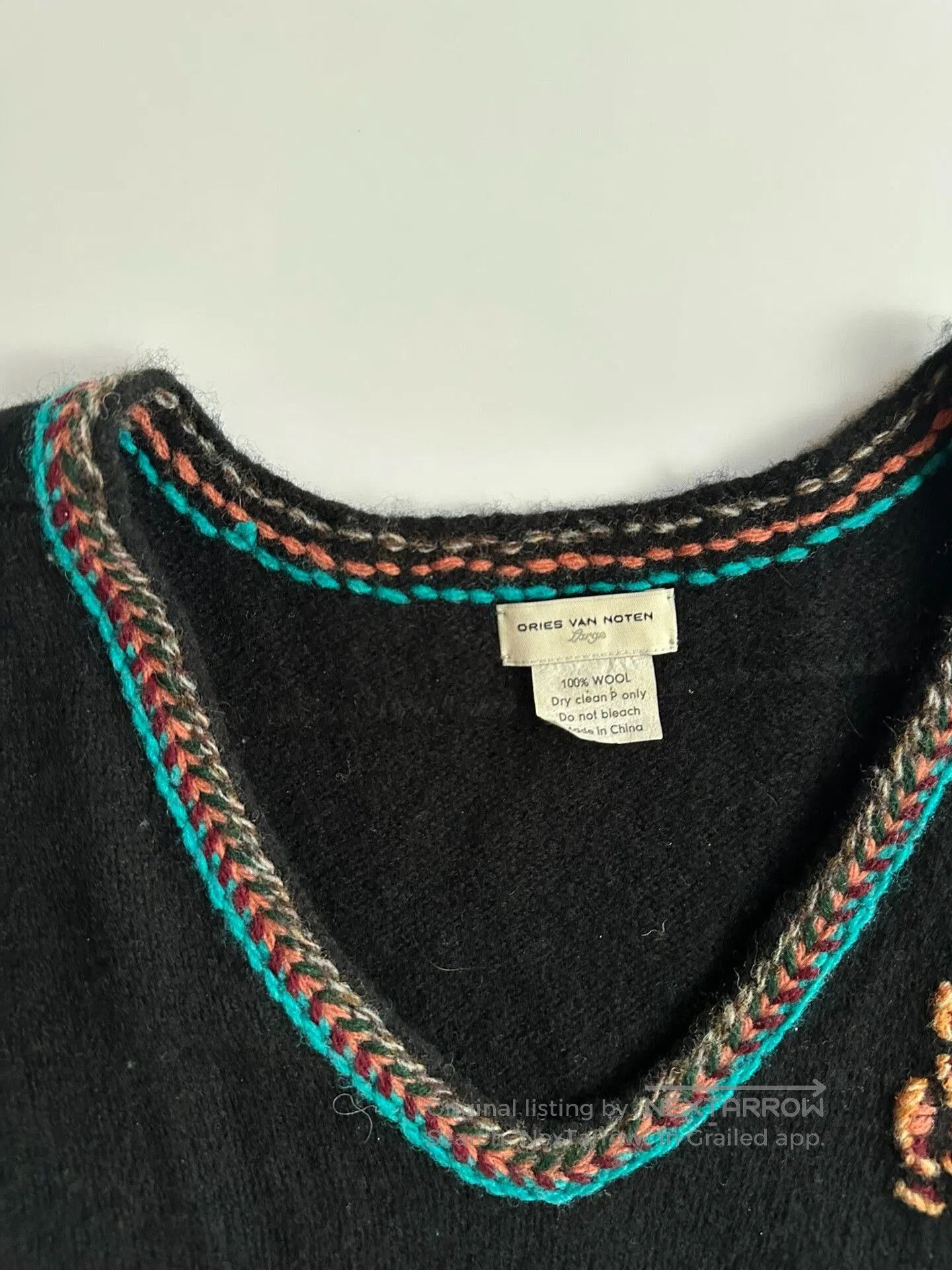 Dries Van Noten Dries Van Noten V-Neck Sweater for All. Size L / US 10 / IT 46 - 4 Thumbnail