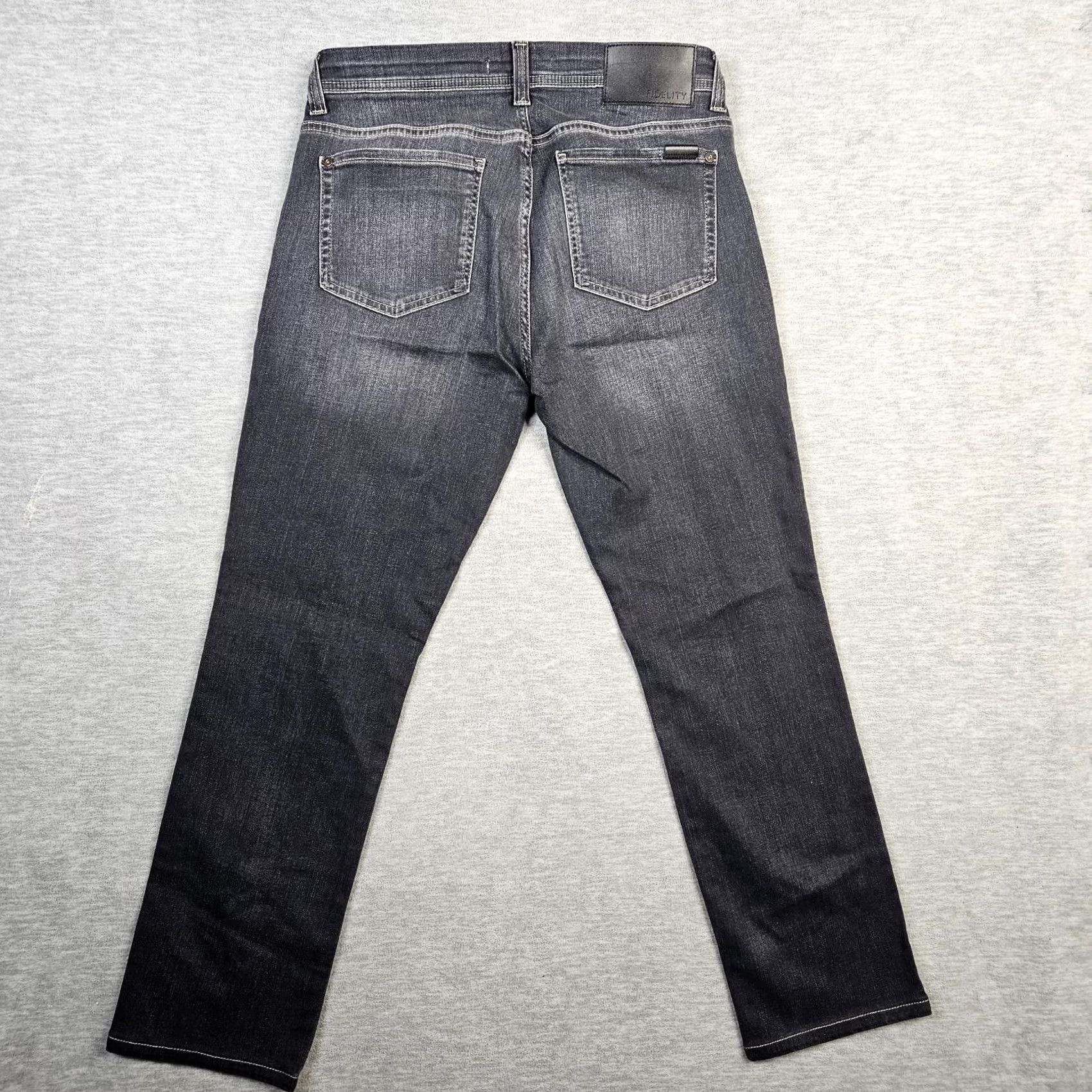 Vintage FIDELITY DENIM Jeans Men’s Dark Wash Straight Leg 32 Regular Blue Denim 5-Pocket Casual Jarom Vintage: No Size US 32 / EU 48 - 6 Thumbnail
