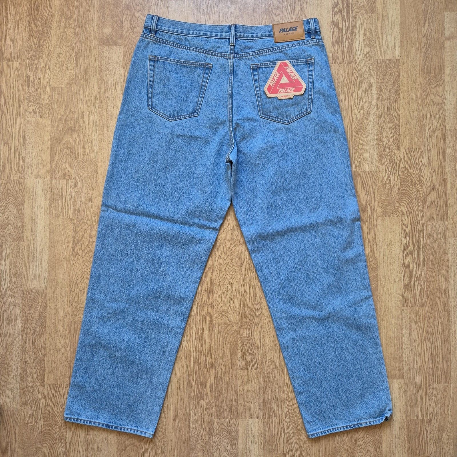 Palace Palace P90 College Stress Baggy Jean Stone Wash Blue 36 FW24 Size US 36 / EU 52 - 3 Thumbnail