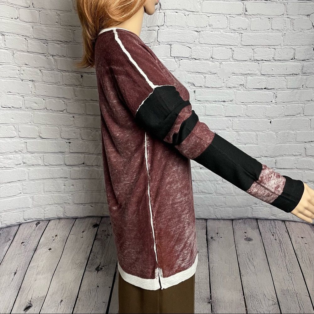 Other NWT New $229 Kokun Brown Bamboo Cashmere Overdyed Striped S Size M / US 6-8 / IT 42-44 - 3 Thumbnail