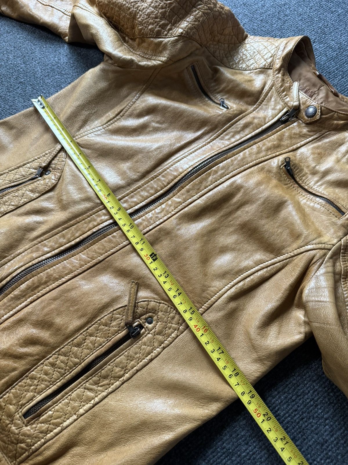Genuine Leather Archive Y2K Leather Biker Moto Avant Garde Jacket Cafe Racer Size L / US 10 / IT 46 - 18 Thumbnail