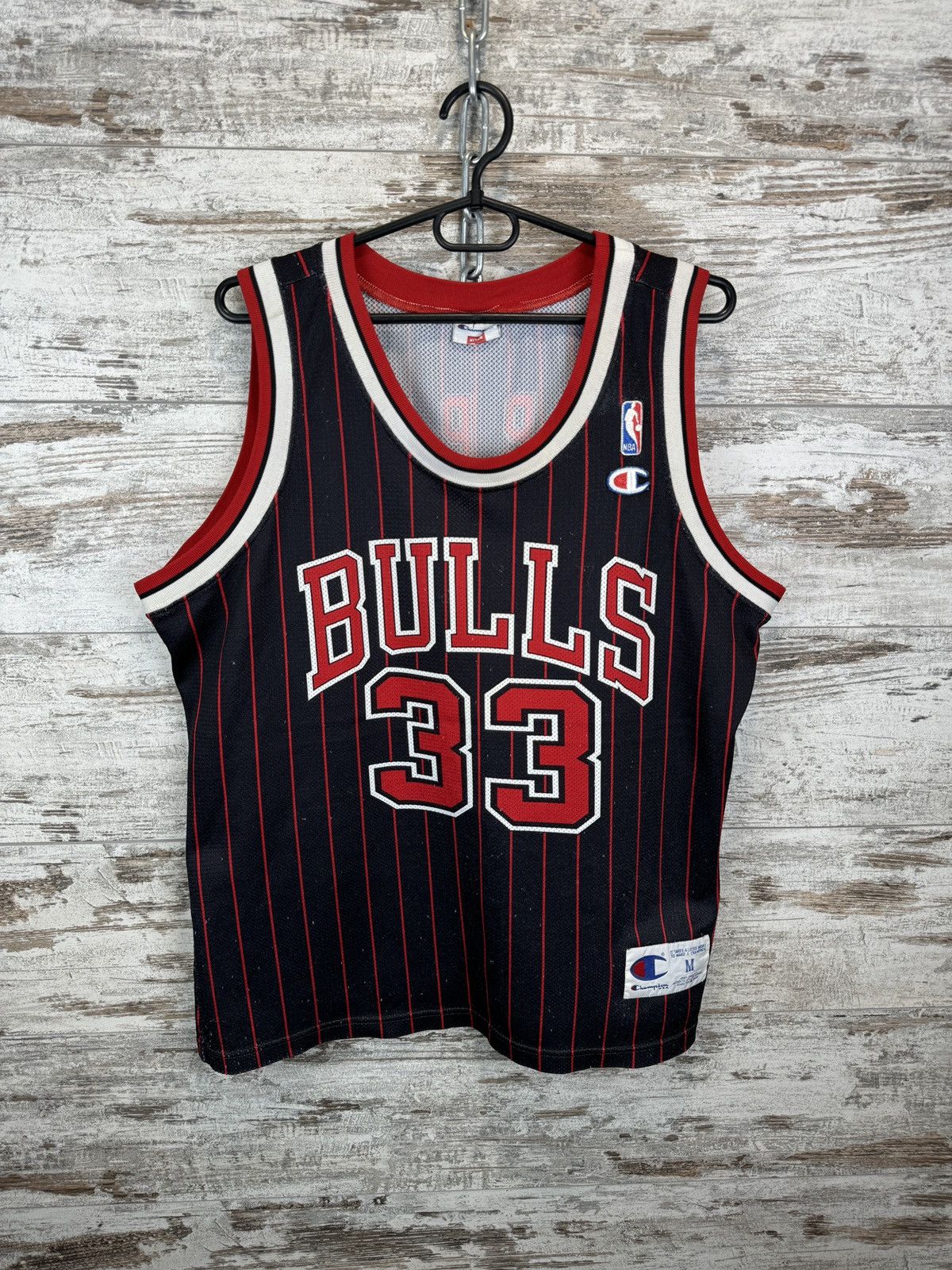 NBA Mens Vintage Champion Chicago Bulls Scottie Pippen T-shirt Size US M / EU 48-50 / 2 - 1 Thumbnail