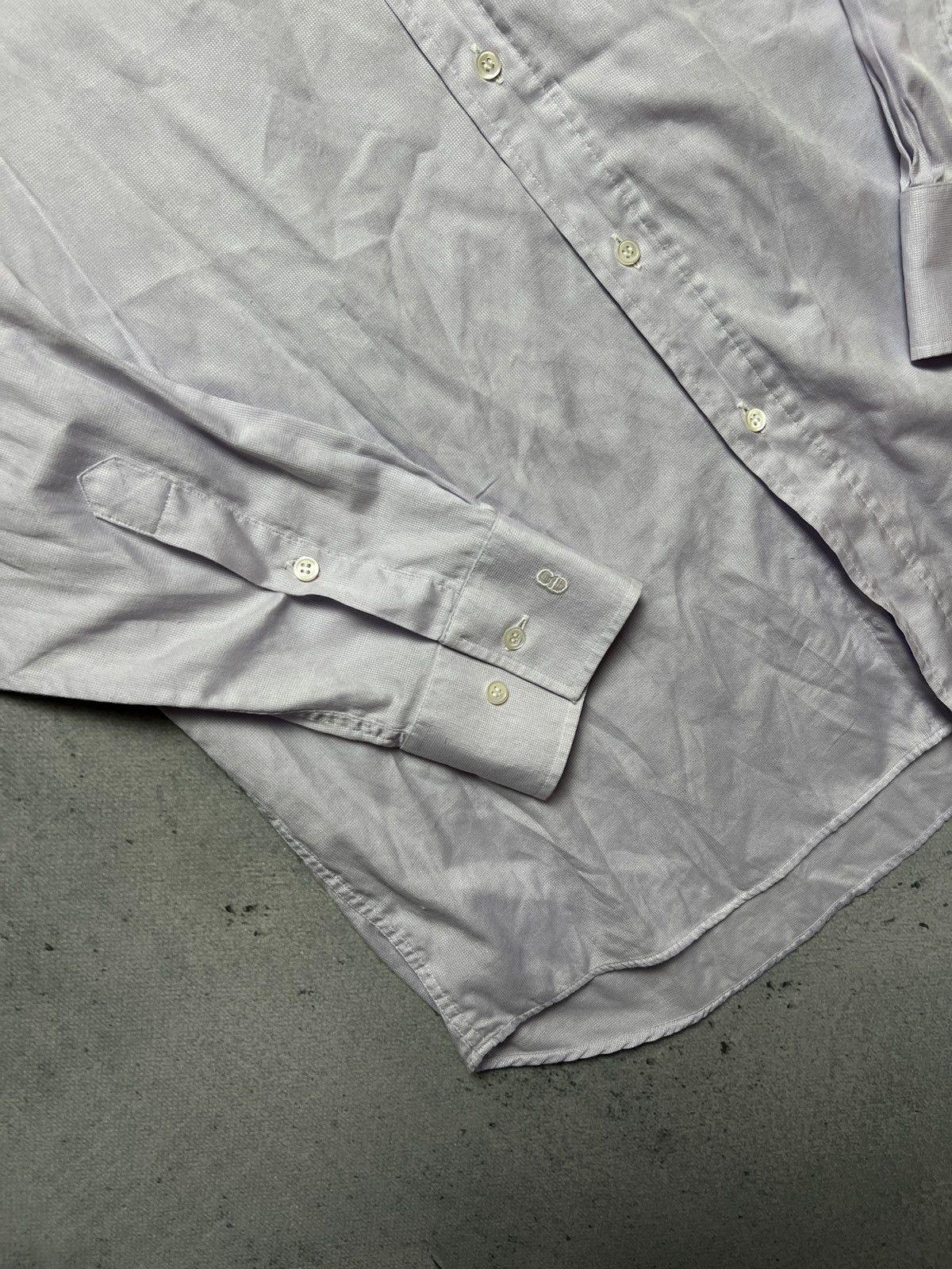 Dior Vintage 90s Christian Dior Italy Button Up Shirt Lux 15 1/2 Size US L / EU 52-54 / 3 - 5 Thumbnail