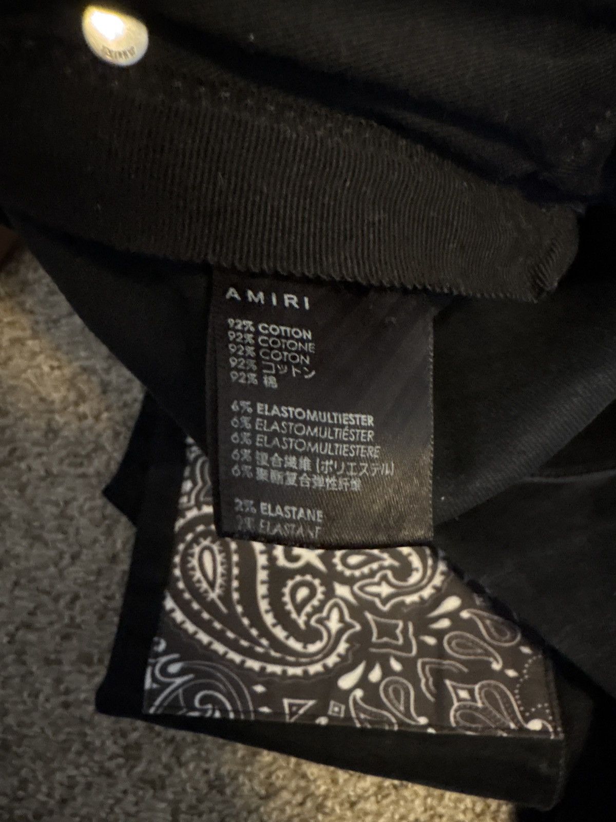 Amiri amiri bandana mx1 Size US 32 / EU 48 - 7 Thumbnail