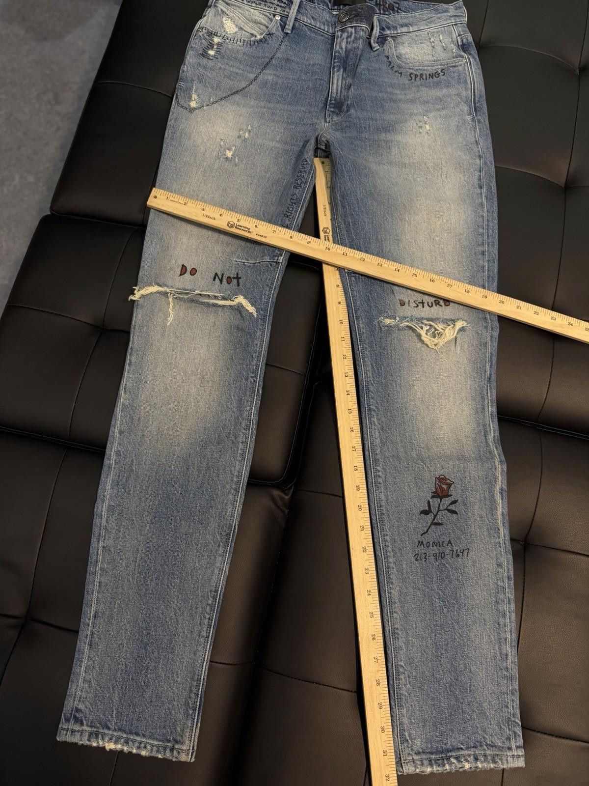 Rta RTA Men's Denim Jeans Blue Size 31 Authentic $350 Retail Size US 31 - 6 Thumbnail