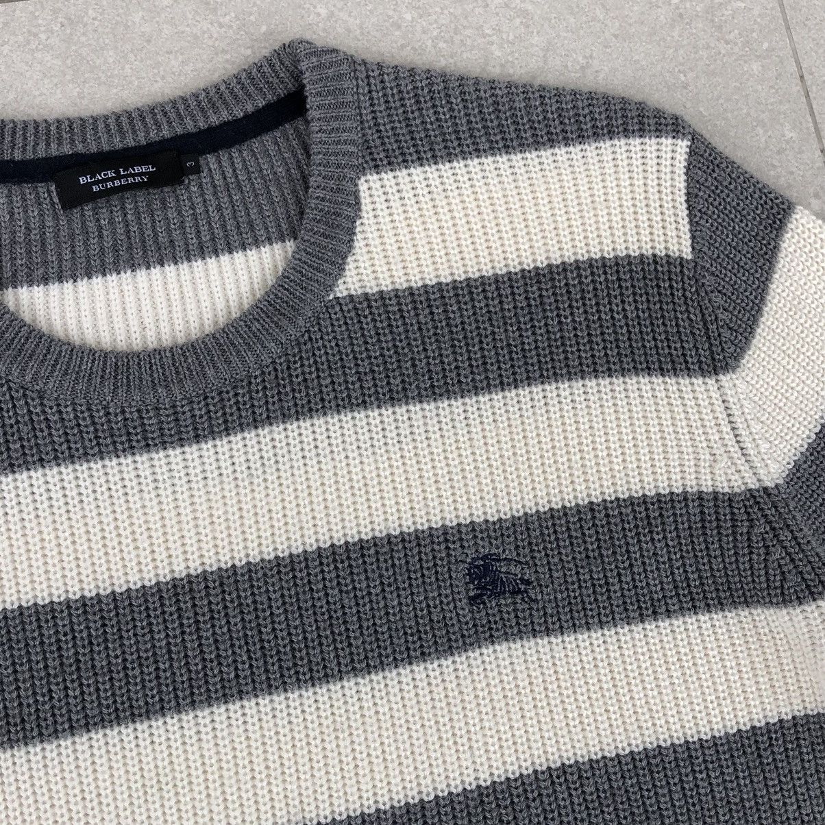 Burberry Burberry Black Label Striped Wool/Acrylic Sweatshirt Size US M / EU 48-50 / 2 - 3 Thumbnail